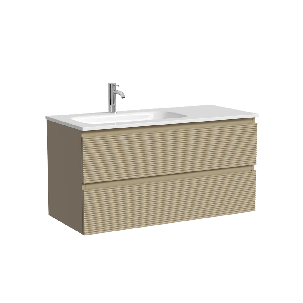 Изображение товара Подвесная тумба для ванной SANCOS Folk левая 995x445x500 Капучино арт.FL100LCP