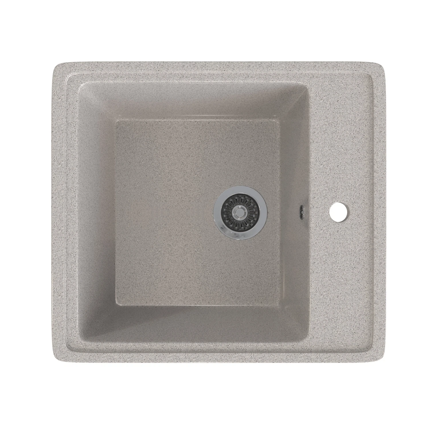 Изображение товара Мойка кухонная ML-GMS10 из искусственного мрамора прямоугольная светло-серая