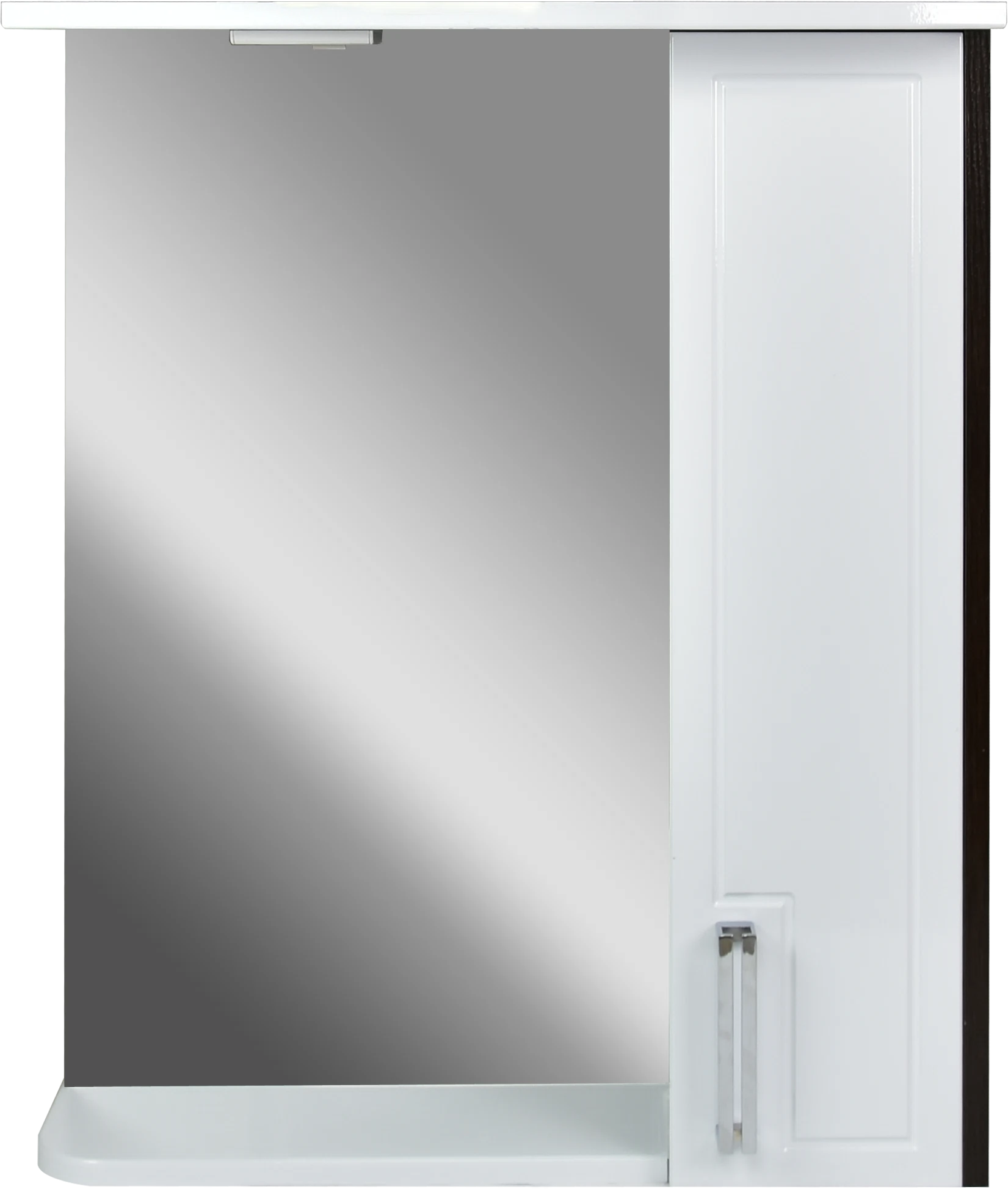 Изображение товара Зеркало со шкафом Мираж 60 с подсветкой, белый, венге DORATIZ 2711.092