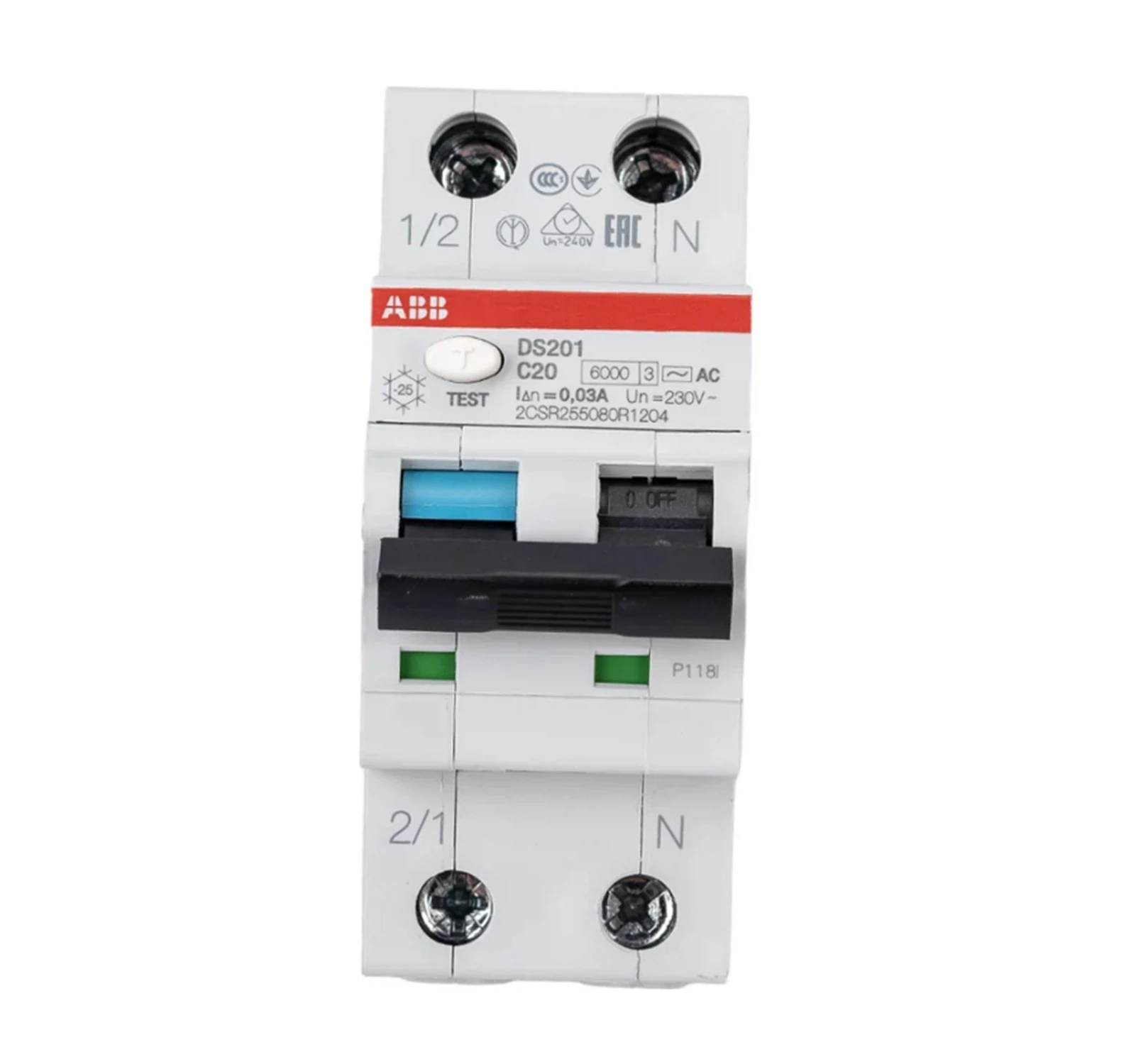 Изображение товара Выключатель автоматический дифференциального тока ABB DS201 C20 AC30