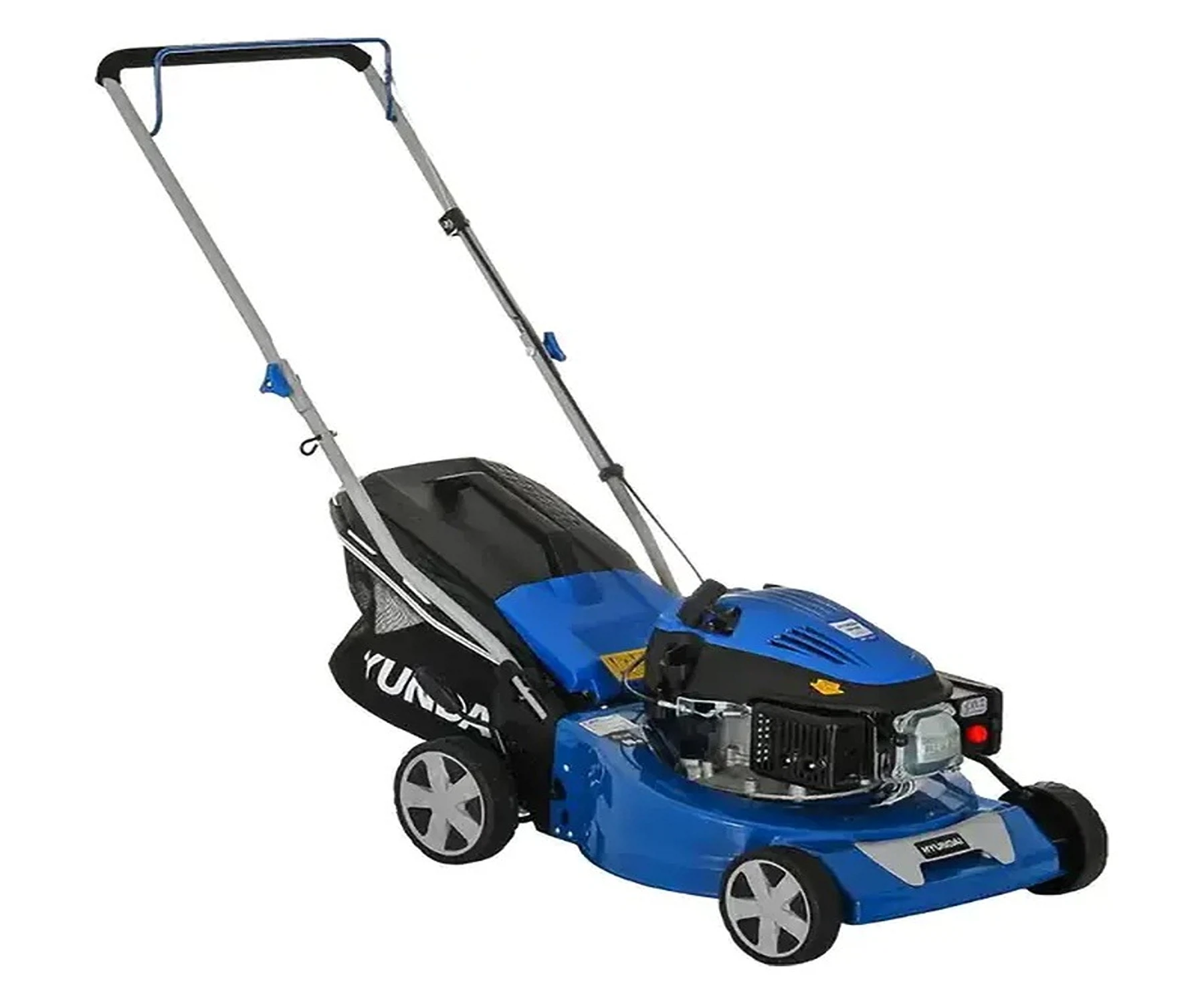 Изображение товара Бензиновая газонокосилка Hyundai L 4220 - мощная и легкая для ухода за газоном