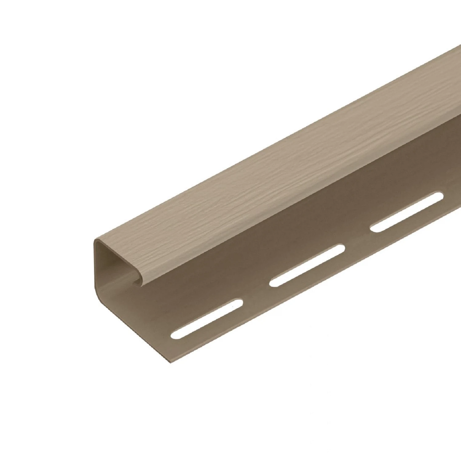 Изображение товара J-профиль к сайдингу кофе с молоком Tecos 3.05 м для облицовки и оконных рам