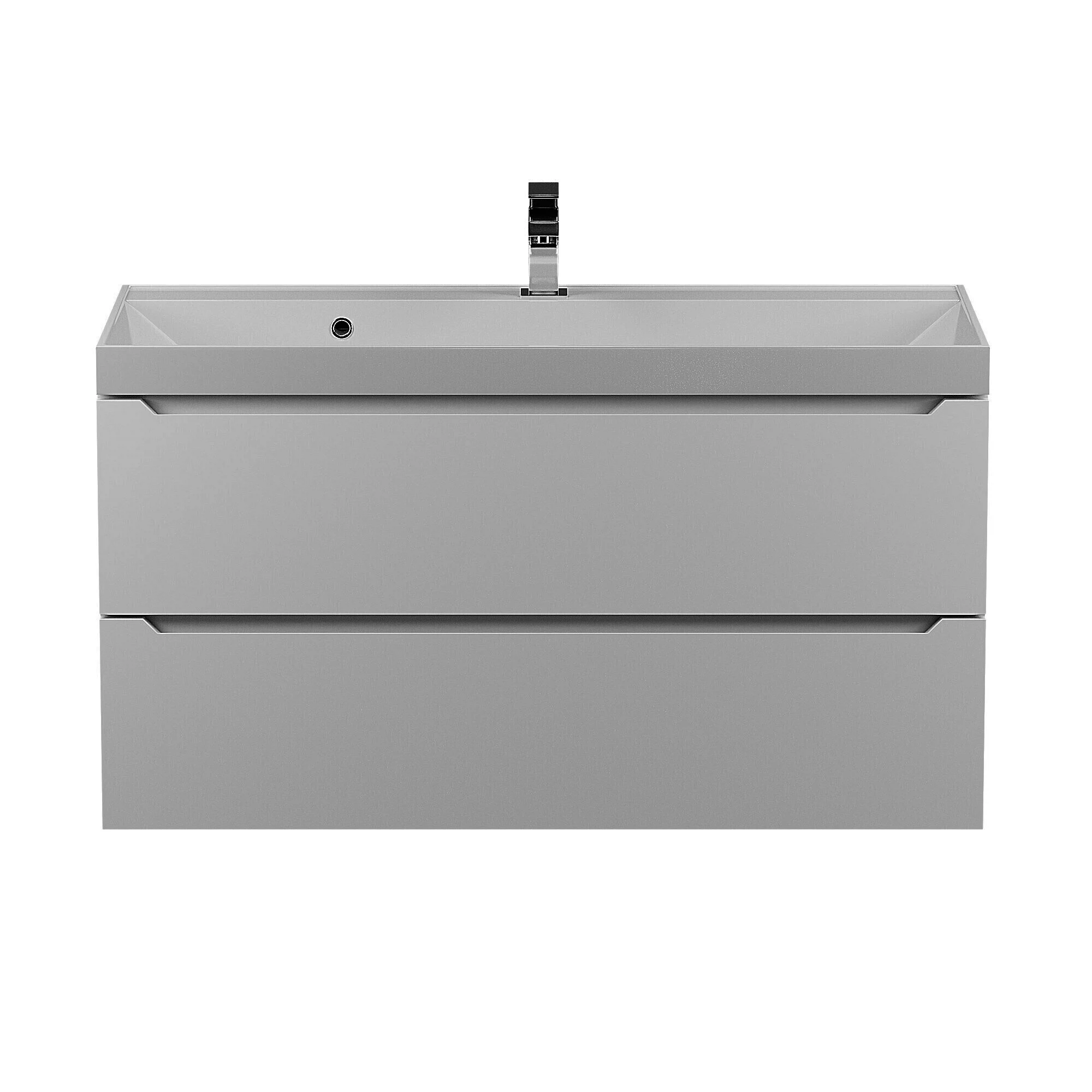 Изображение товара Подвесная тумба Uperwood Tanos 100х45х50 см белая с доводчиками