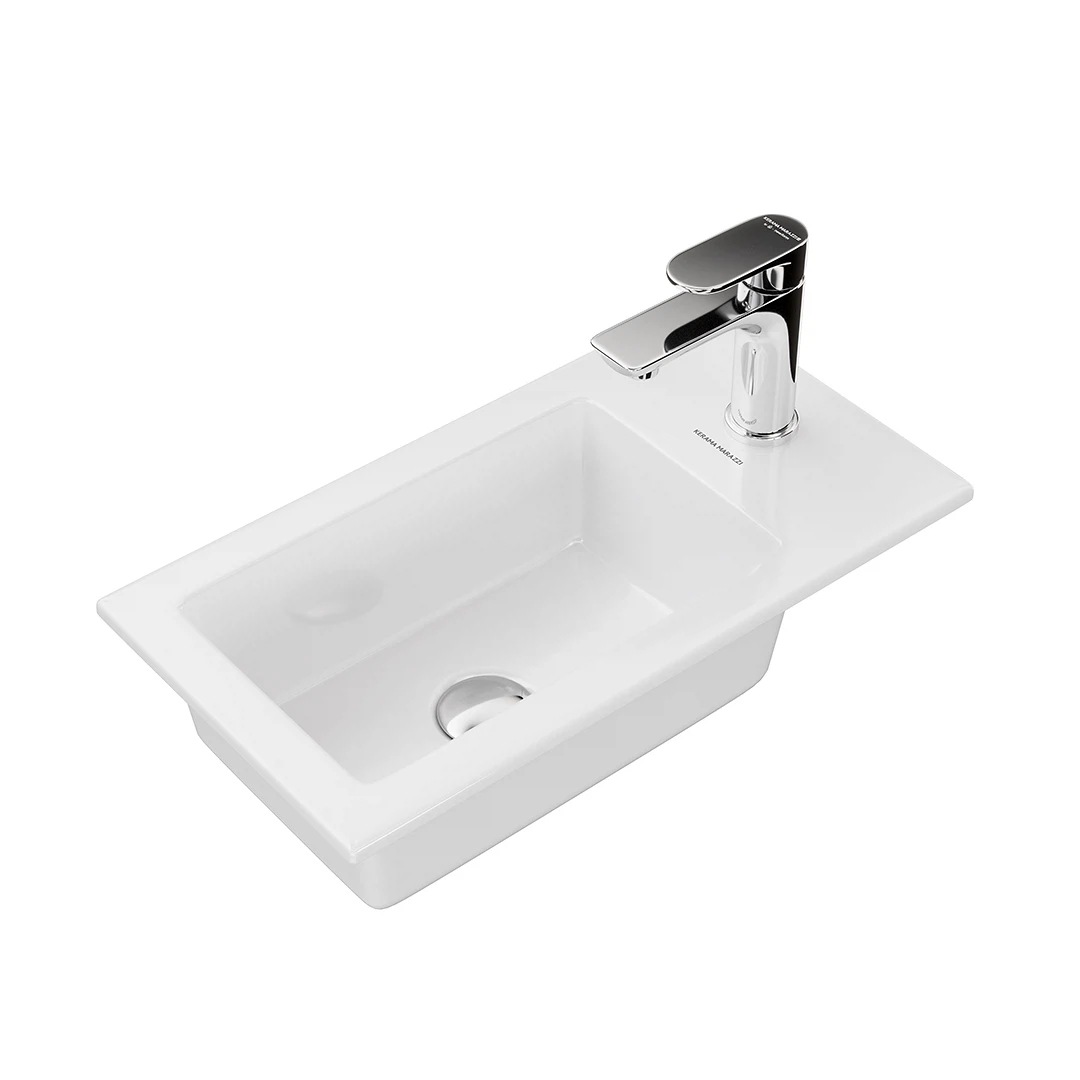 Изображение товара Раковина встраиваемая сверху для ванной комнаты Kerama Marazzi Geometrica белая