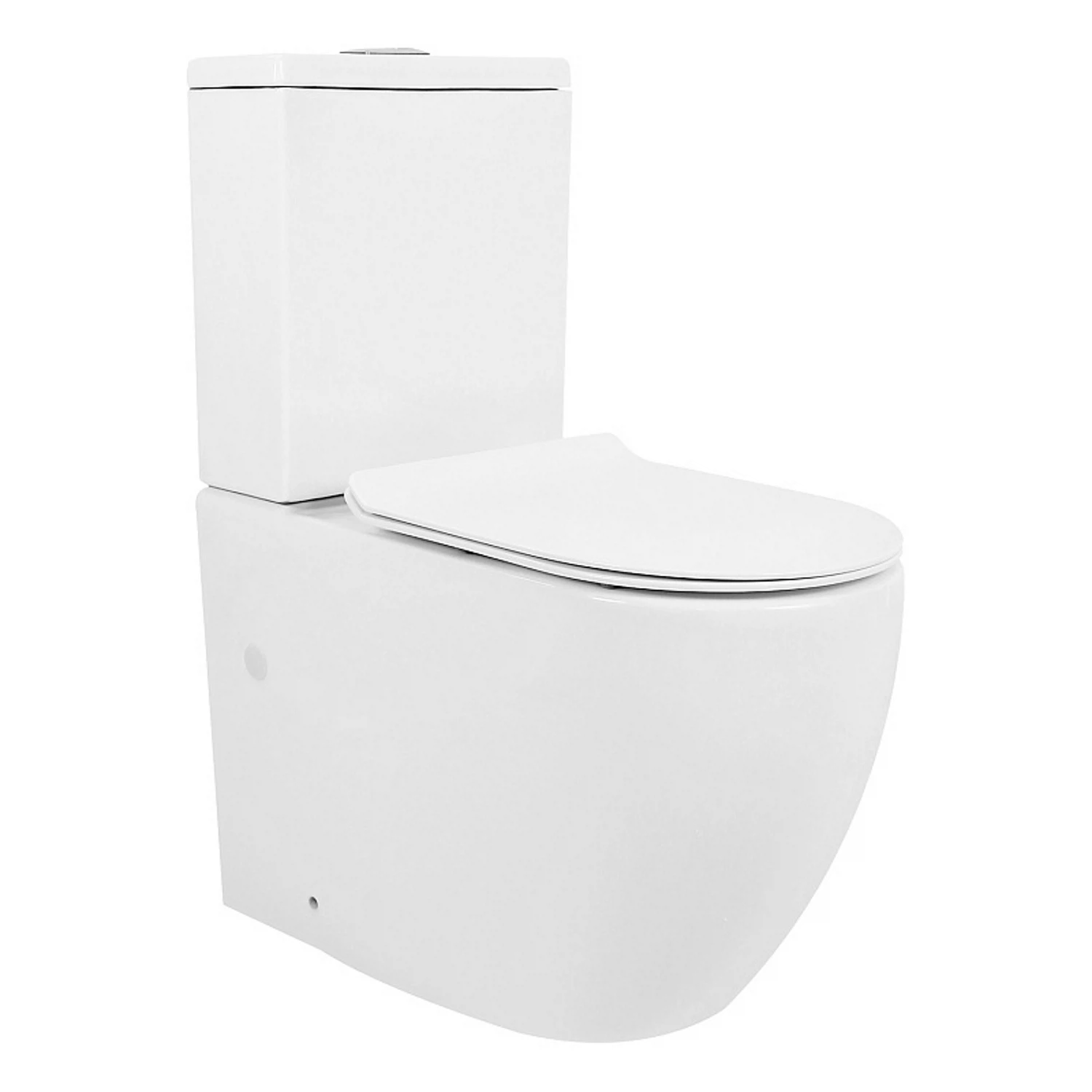 Изображение товара Унитаз напольный с бачком безободковый с быстросъемным сиденьем микролифт Azario Corsa AZ-2062T