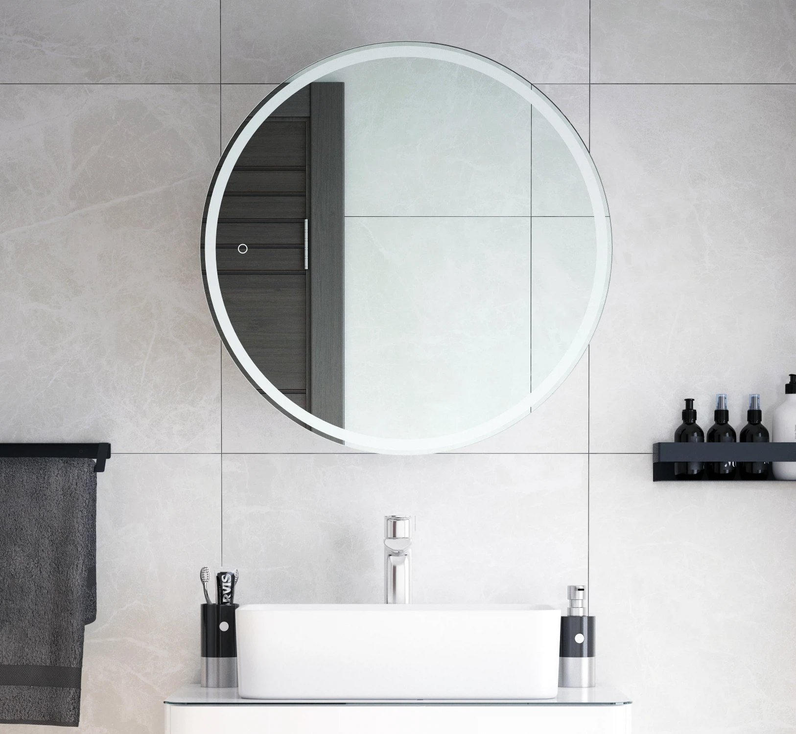 Изображение товара Зеркало-шкаф LED Орио 65/С белое Corozo