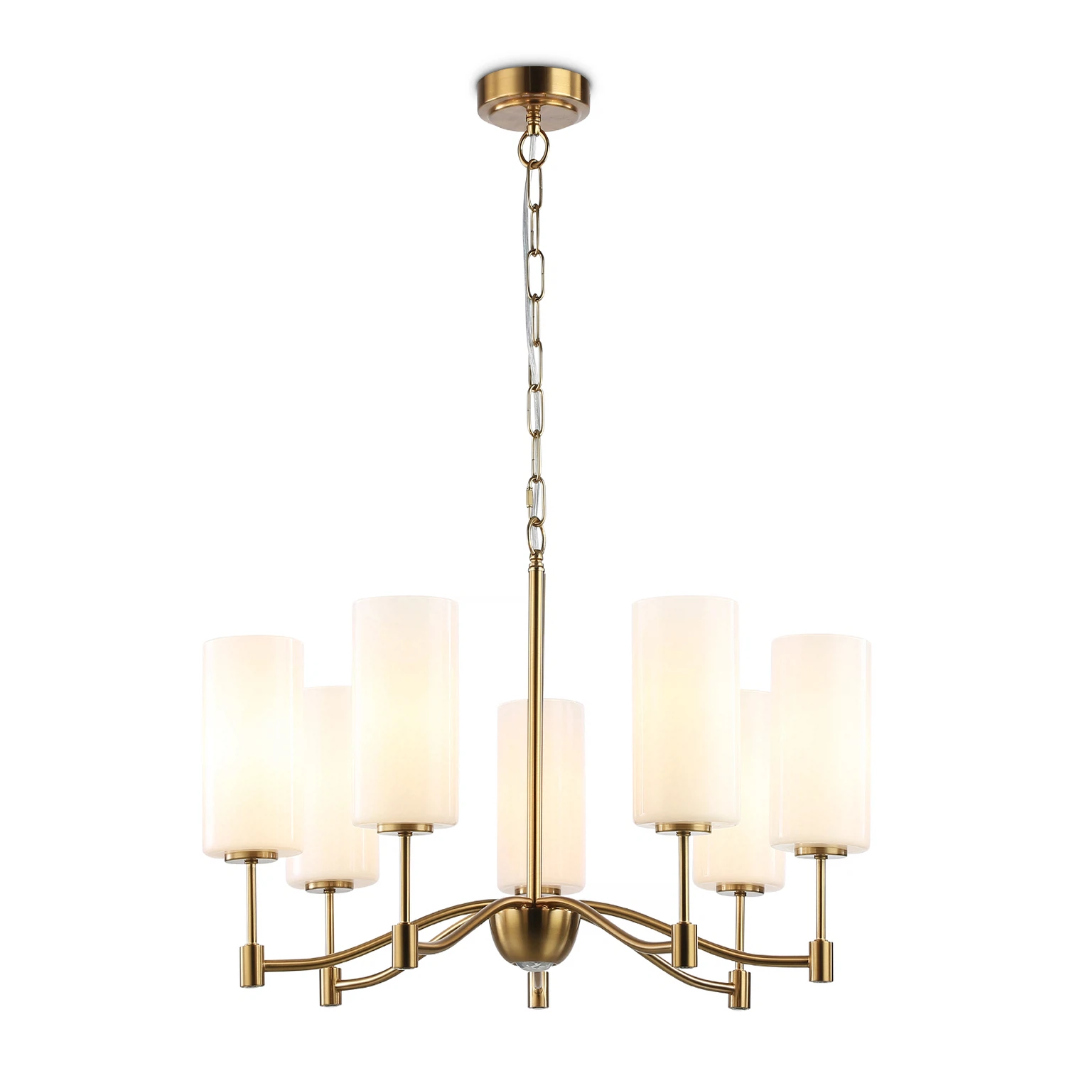 Изображение товара Люстра подвесная AMBRELLA LIGHT 7 ламп, 40Вт, IP20 Латунь LH56053