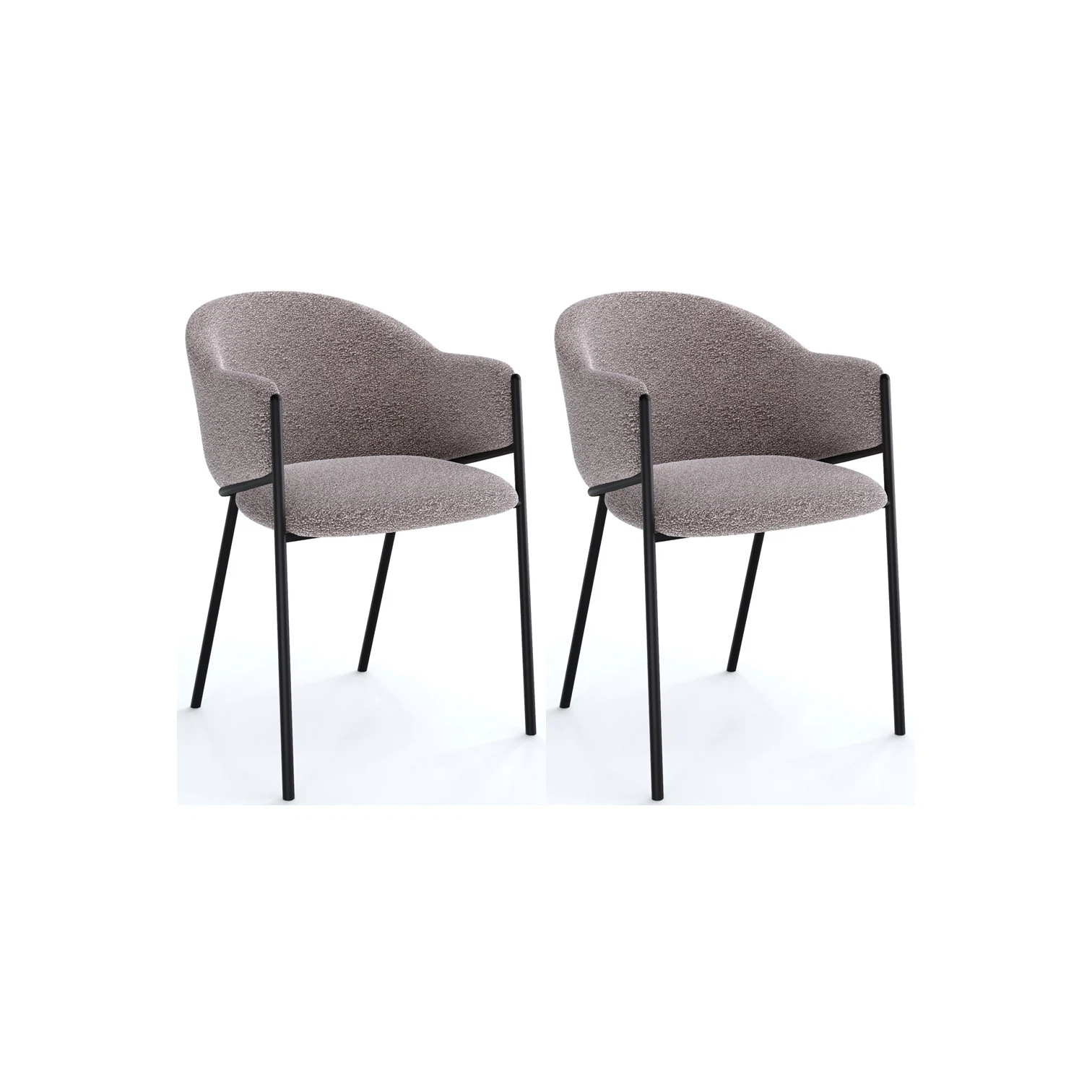 Изображение товара Комплект стульев Kenner 308SD черный и капучино премиум качество и комфорт