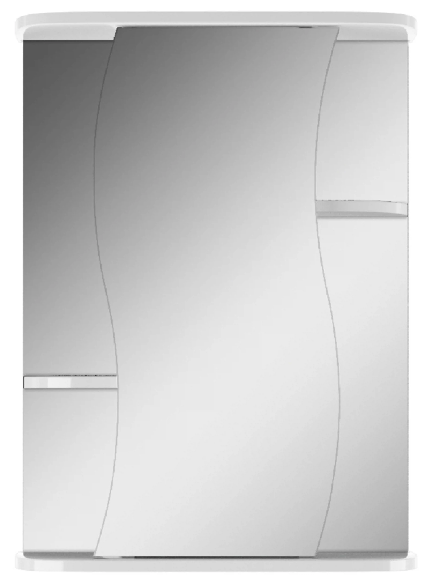 Изображение товара Шкаф-зеркало Айсберг Волна 2-50 левый для ванной мебели современный стиль