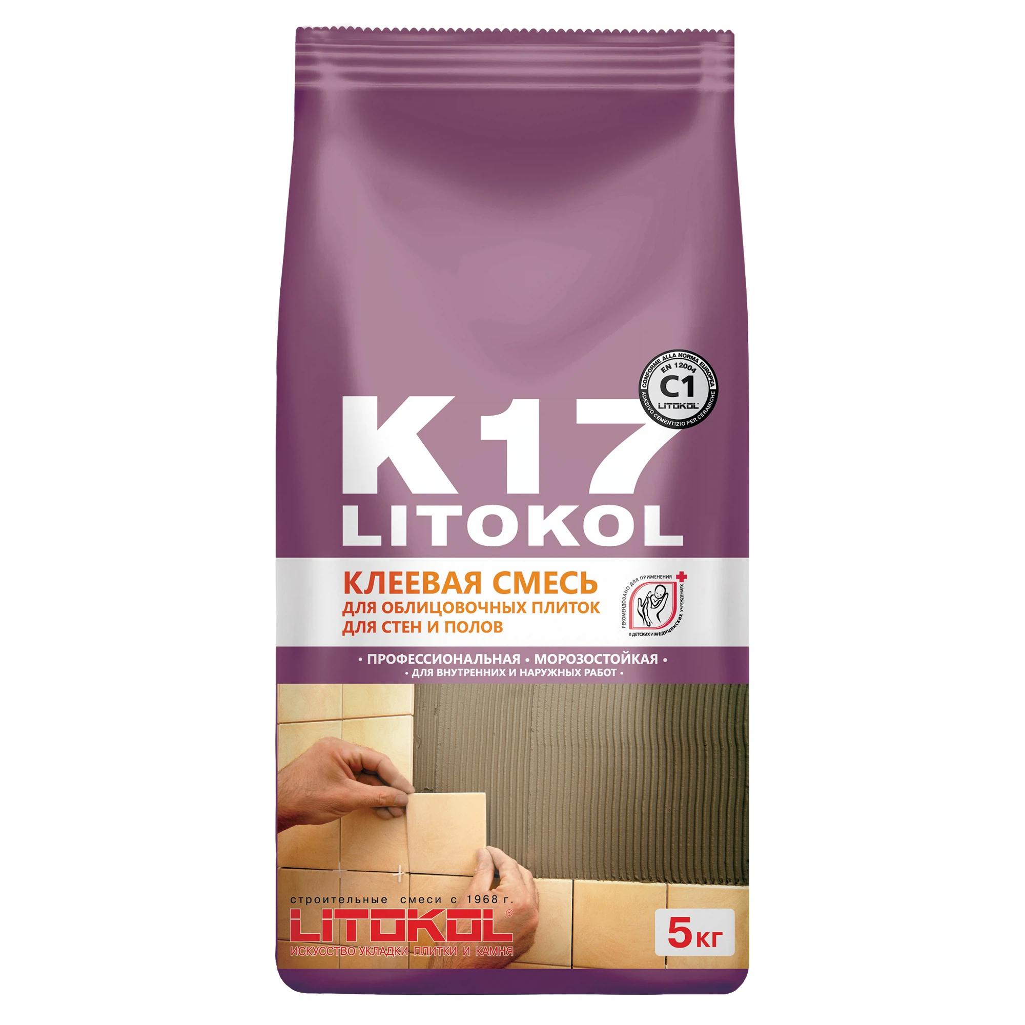 Изображение товара Клей плиточный LITOKOL K17 (класс С1) 5кг