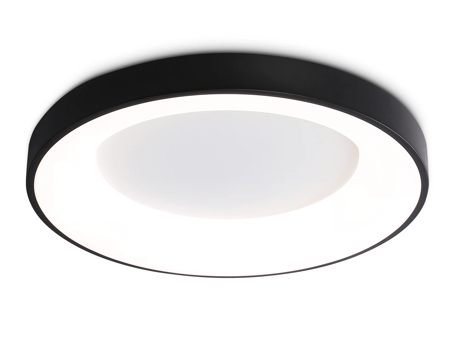 Изображение товара Потолочный светодиодный светильник FZ1403 AMBRELLA LIGHT черный IP20 48W 3000K-6500K D500*50 (ПДУ ИК)