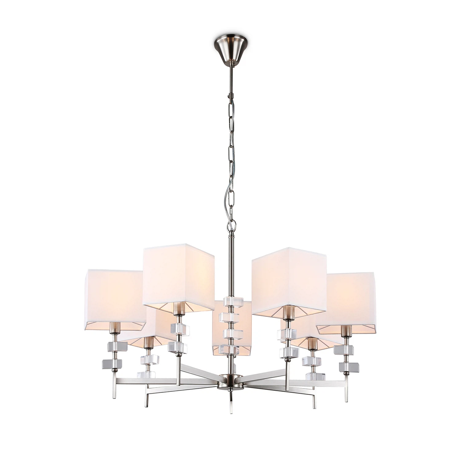Изображение товара Подвесная люстра LH71323/7 AMBRELLA LIGHT с тканевыми абажурами и 7 лампами