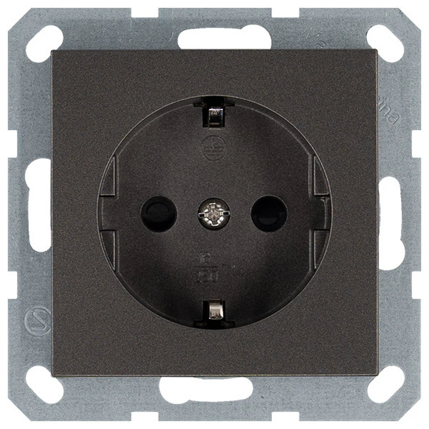 Изображение товара Розетка с/з Jasmart G Мокко со шторками 16A 250V~