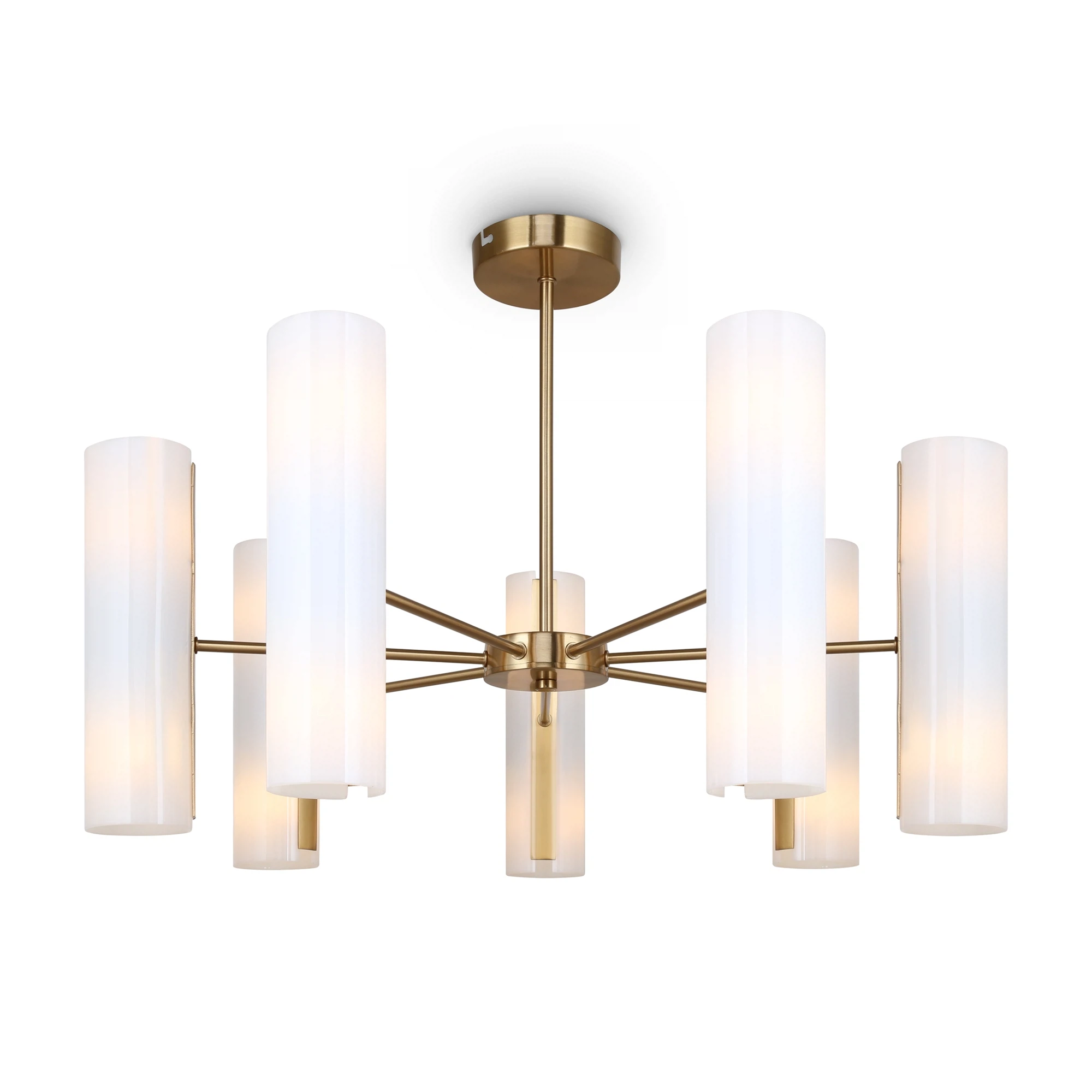 Изображение товара Люстра Freya Fiore FR5368CL-14BS модерн с металлической арматурой и стеклянными плафонами