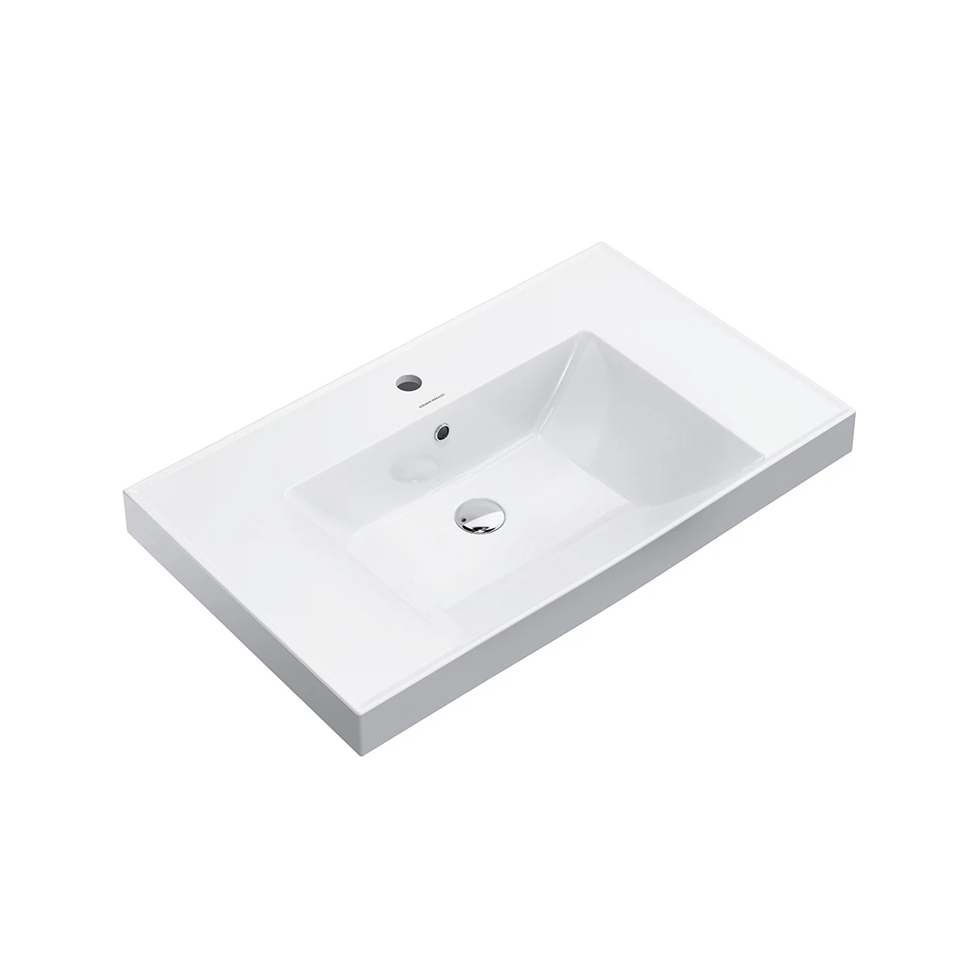 Изображение товара Раковина CUBO подвесная белая 80 см для ванной комнаты