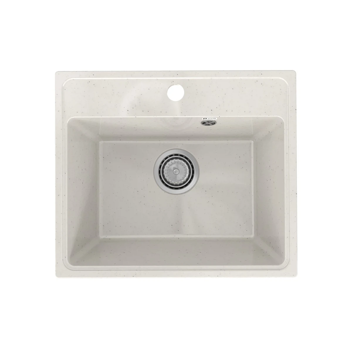 Изображение товара Кухонная мойка Practik PR-M-490-001 (без сифона), белый камень, искусственный камень