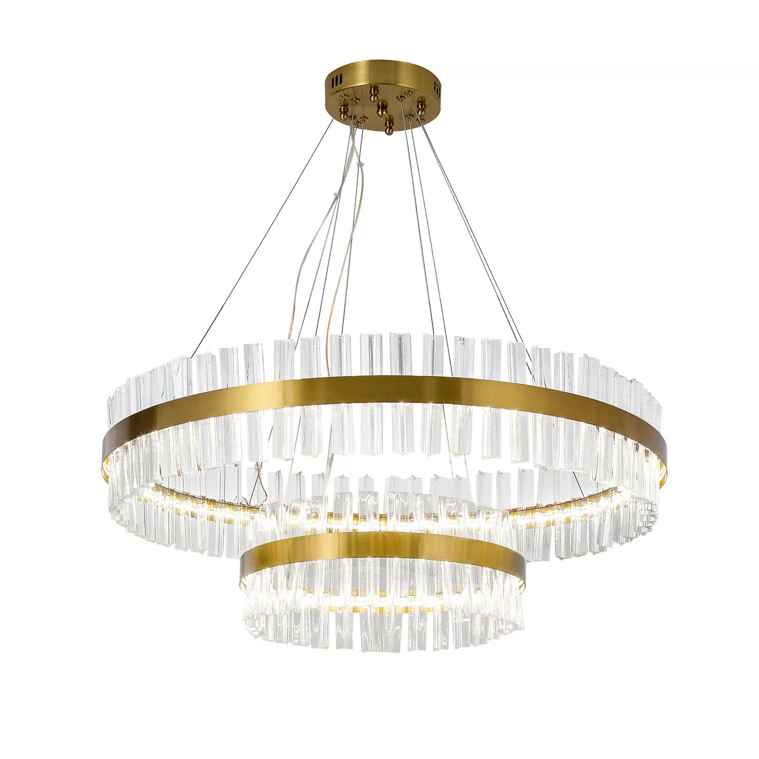 Изображение товара Подвесная люстра Favourite 4012-12P с 10 LED лампами, золотой стиль модерн