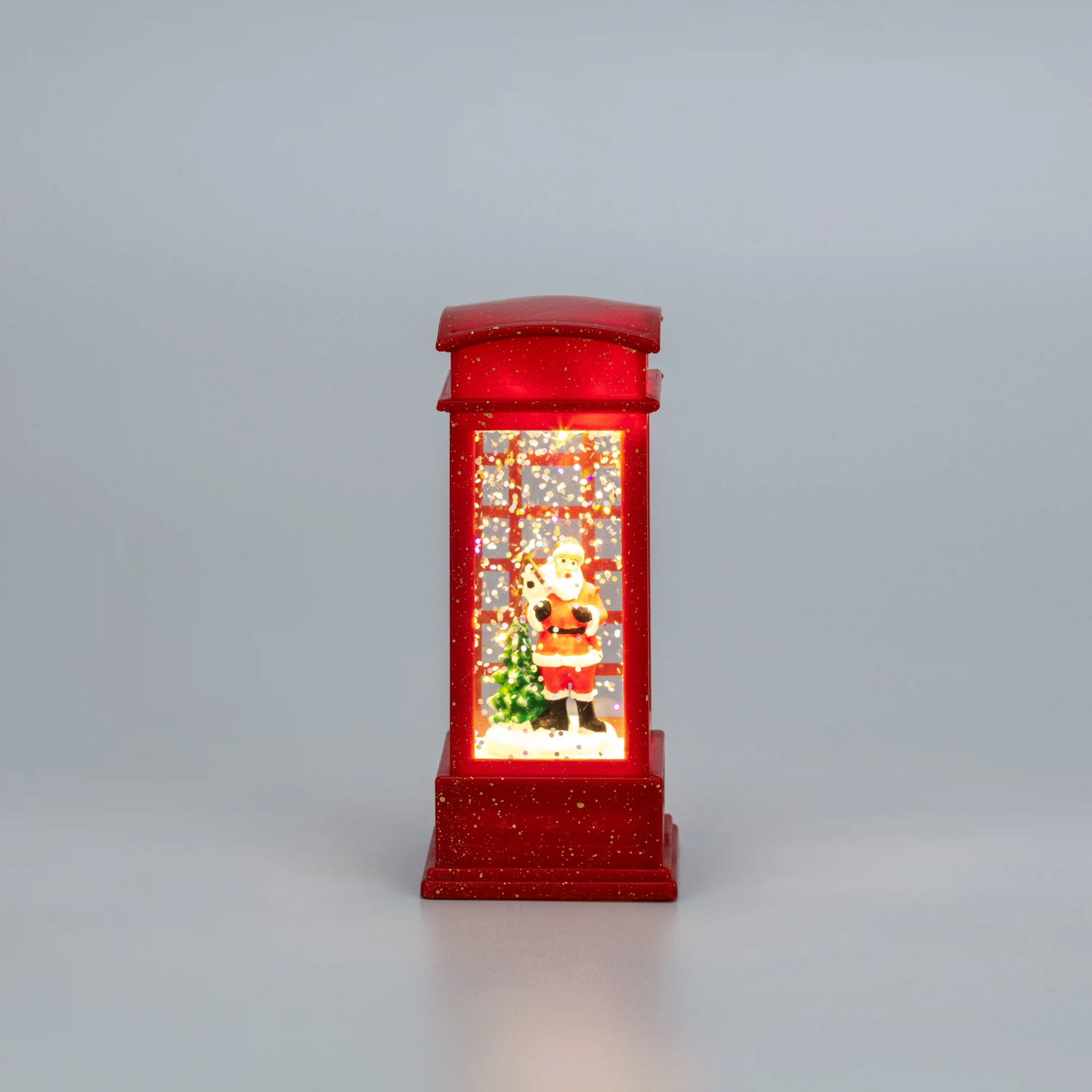 Изображение товара Светильник декоративный (фигура) Телефонная будка с эффектом снегопада и подсветкой NEON-NIGHT