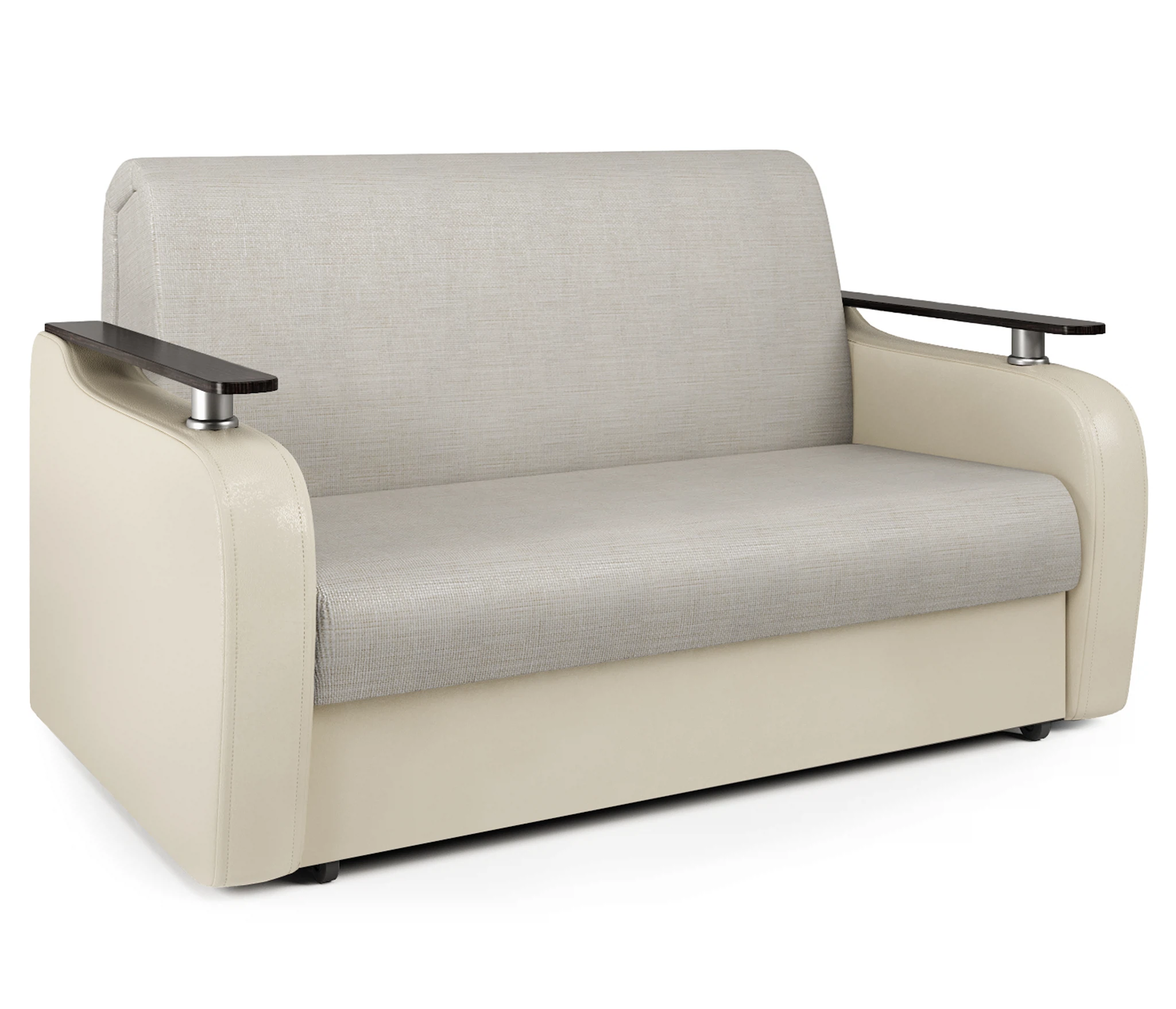 Изображение товара Диван аккордеон Гранд Д 140 экокожа шенилл беж мебель для гостиной