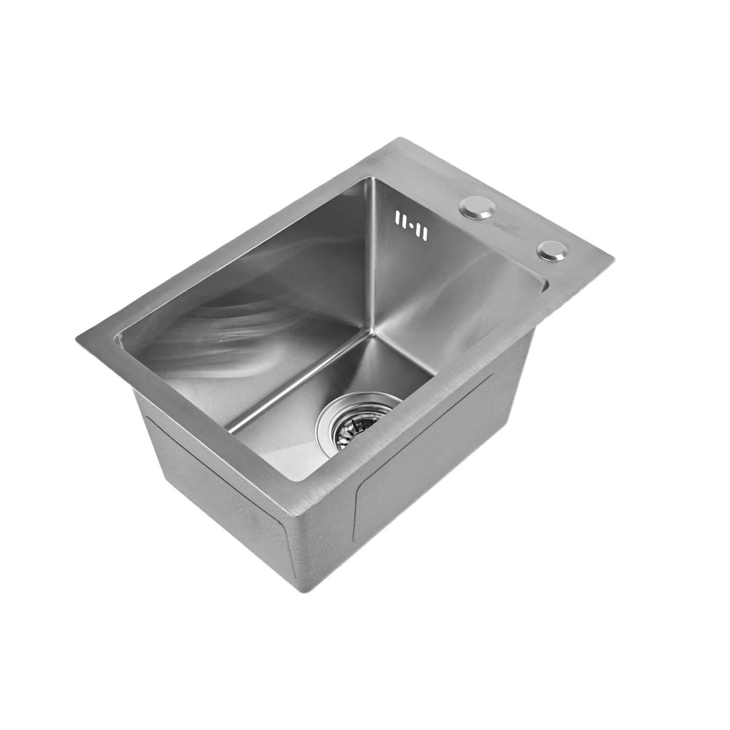 Изображение товара Мойка для кухни нержавеющая 30х45. Сифон с ситечком.. WS33045/WGER013