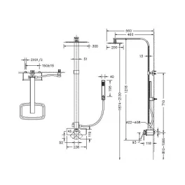 Душевая система Bravat Phillis F956101C-A-ENG, хром