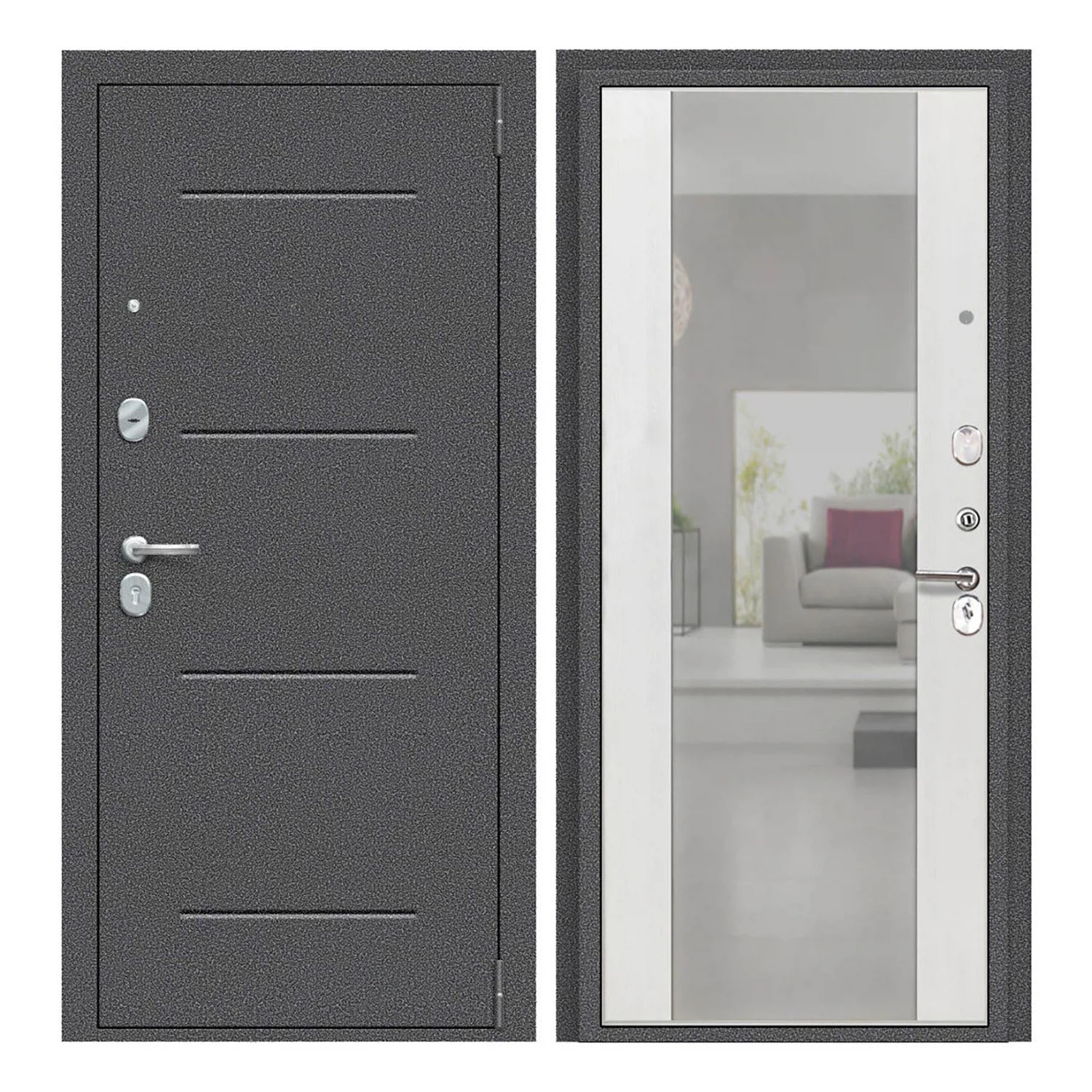 Изображение товара Дверь стальная L-51 980*2050 правая