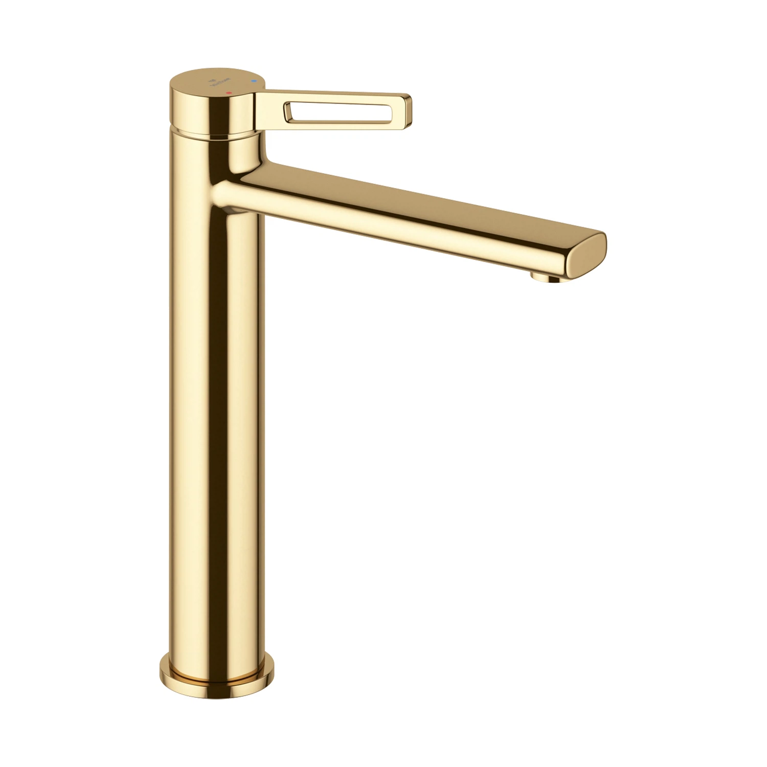 Изображение товара Высокий смеситель отдельностоящий Wellsee ONCE! and forever золотой для умывальника