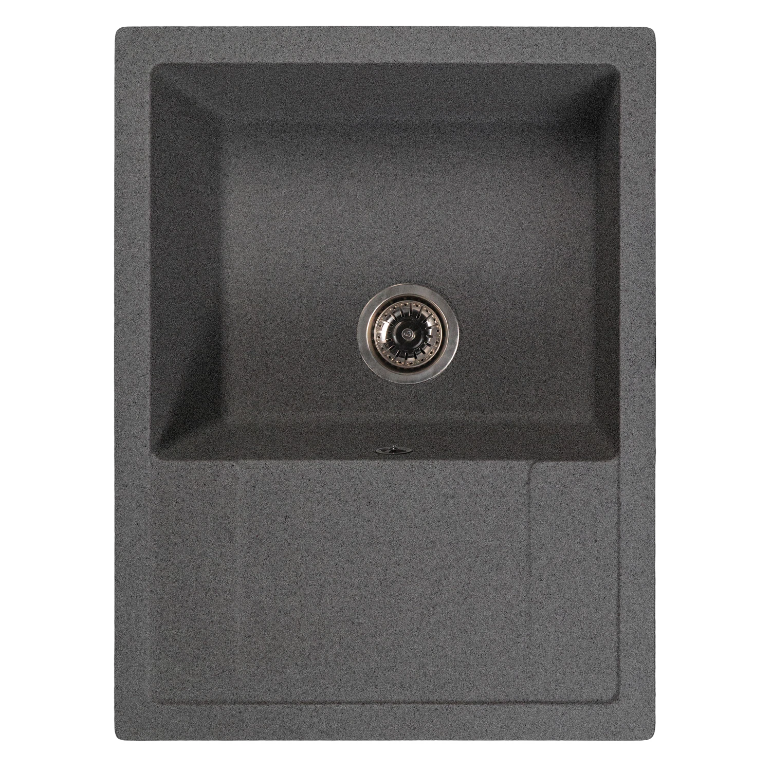 Изображение товара Мойка кухонная искусственный мрамор ML-GMS115 СТАНДАРТ тёмно-серая 645 мм