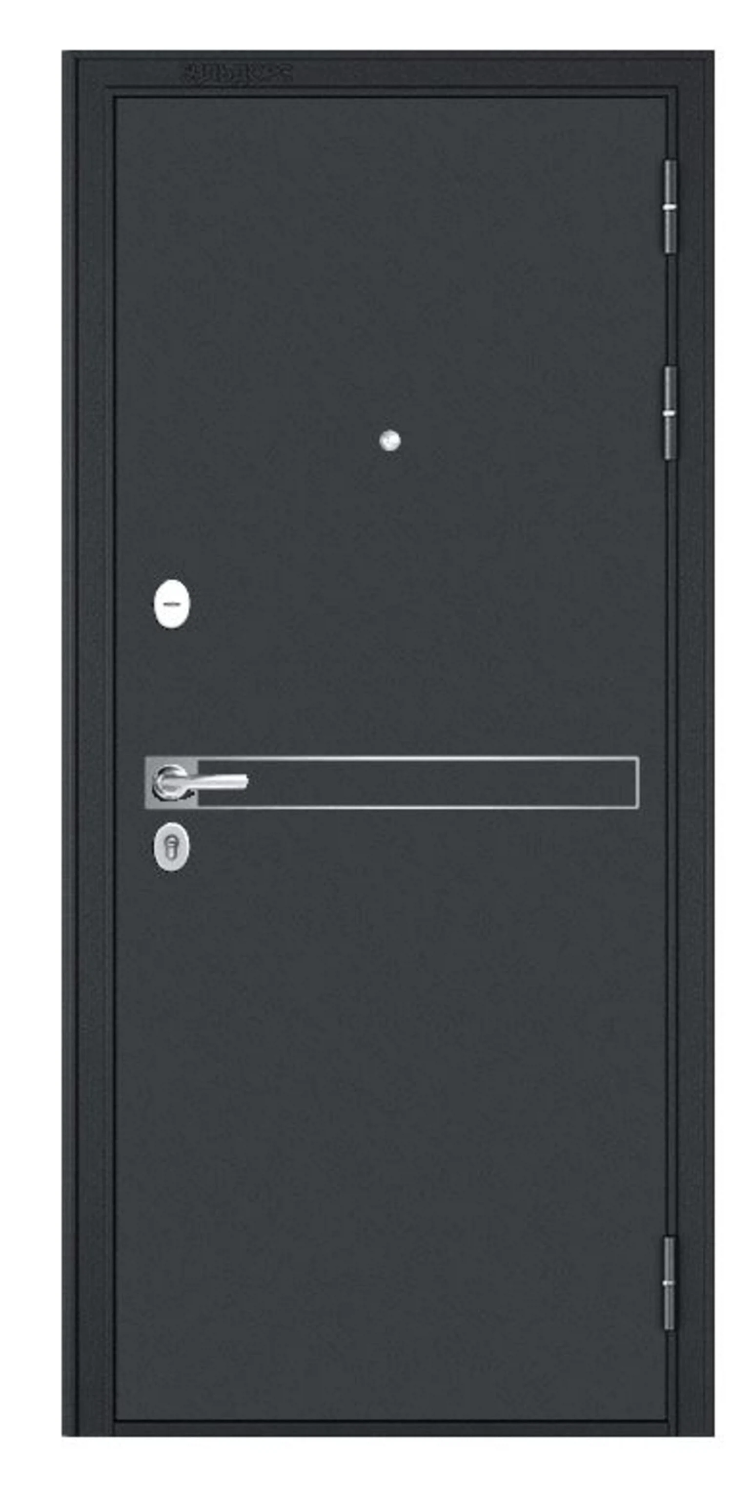 Изображение товара Дверь входная Массив 90, Черный муар, D-4,Ясень ривьера, 9S-137, 2050, 960, левая,KALE