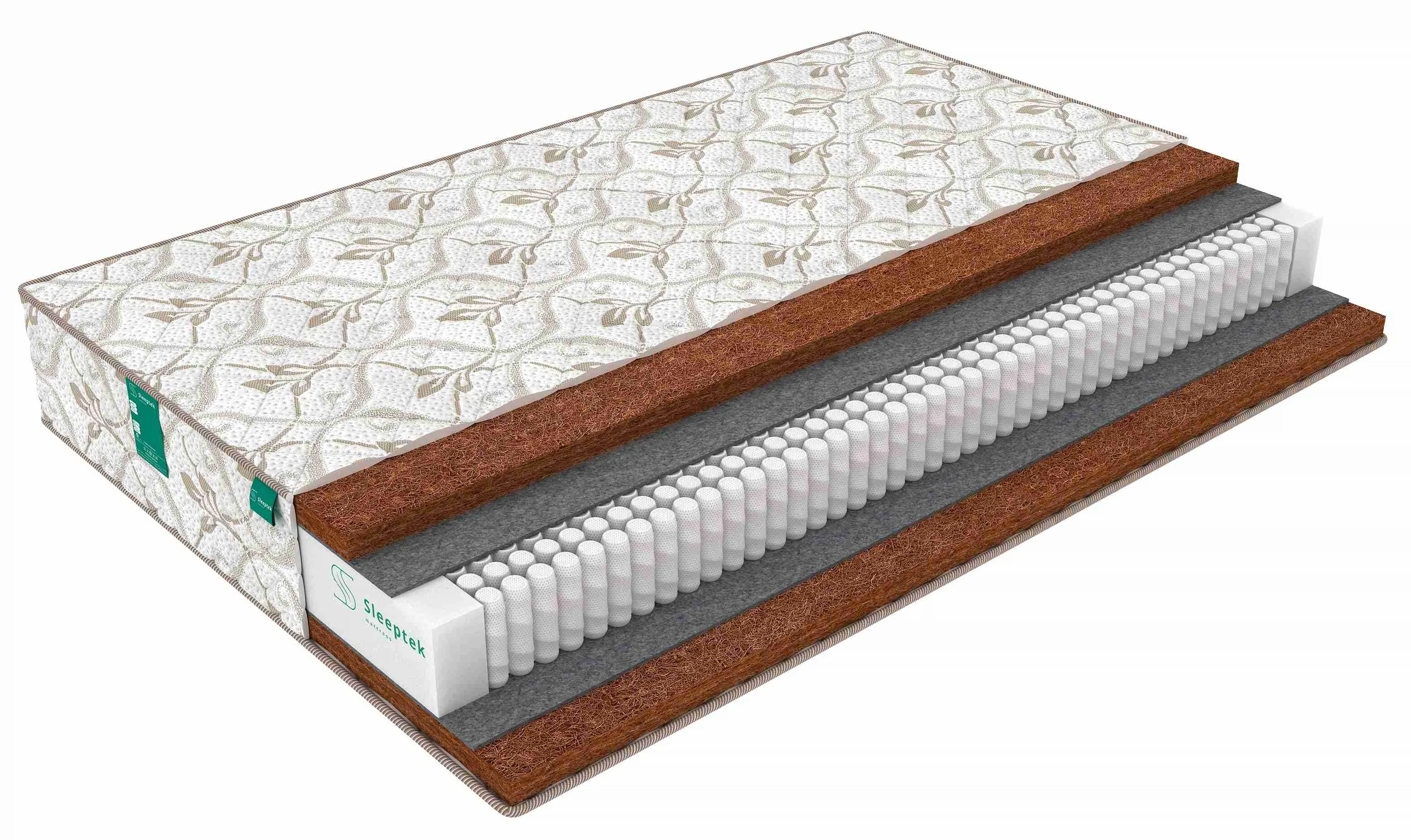Изображение товара Матрас Sleeptek Perfect Cocos Double 200x200 см с независимыми пружинами