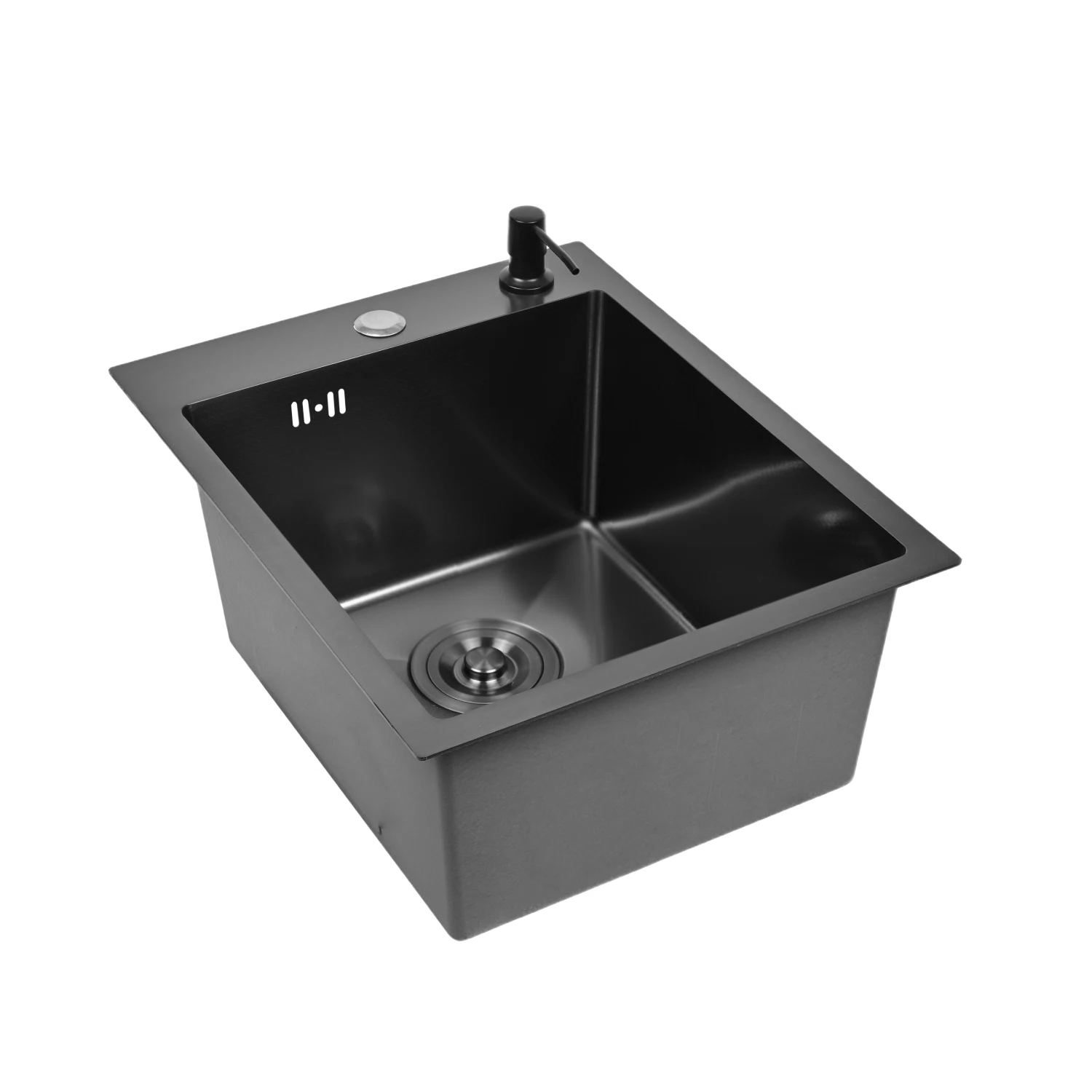 Изображение товара Мойка для кухни нержавеющая 40x50 с PVD покрытием графит