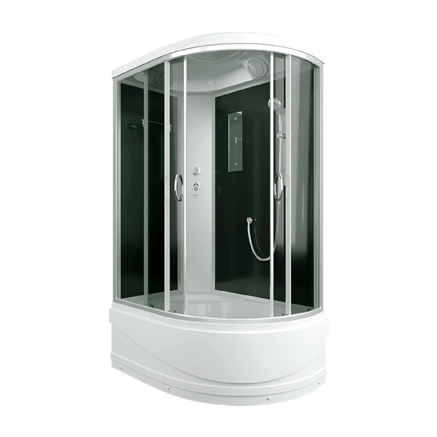 Изображение товара Душевая кабина Erlit Comfort 80x120 с глубоким поддоном и раздвижными дверями