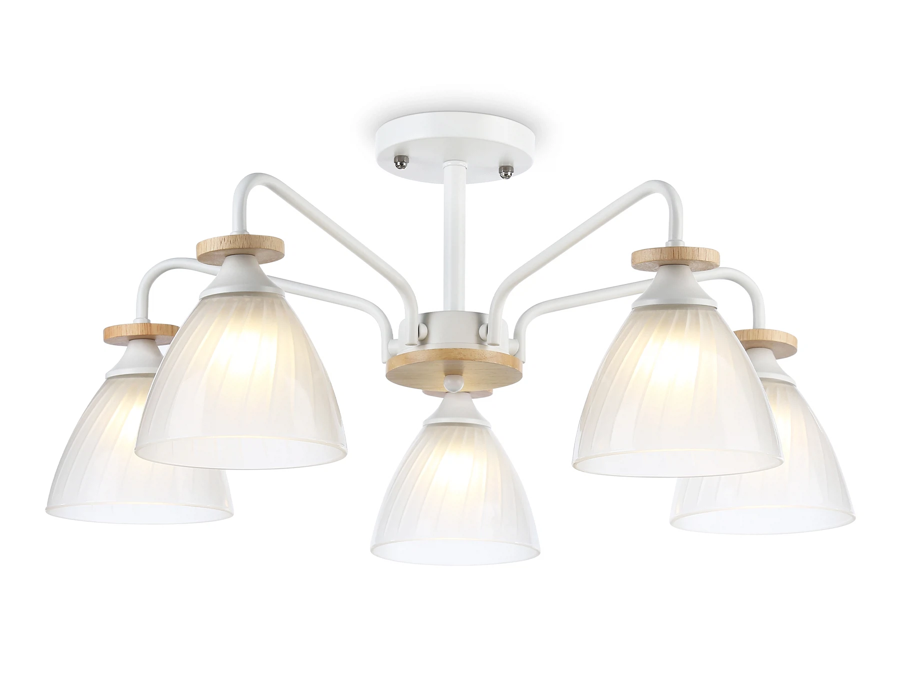 Изображение товара Люстра подвесная TR9567 AMBRELLA LIGHT белый/белый матовый E27/5 max 40W D620*250 Изображение товара Люстра подвесная TR9567 AMBRELLA LIGHT белый/белый матовый E27/5 max 40W D620*250