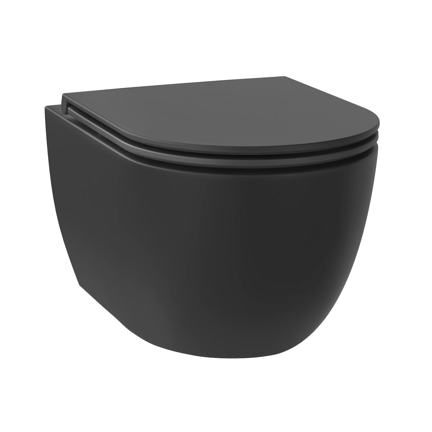 Изображение товара Подвесной унитаз Wellsee Chalice Perfection матовый черный