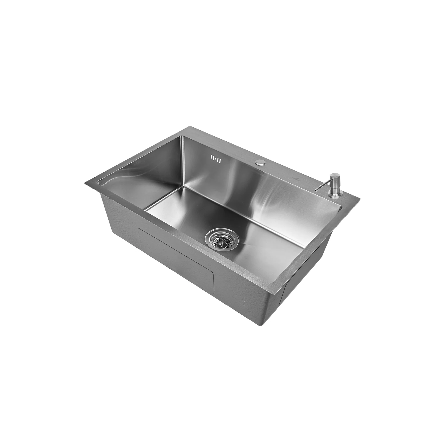 Изображение товара Мойка для кухни нержавеющая WISENT WS37050 с дозатором и сифоном