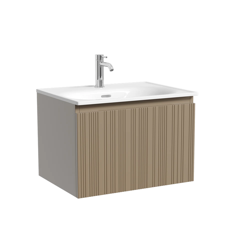 Изображение товара Тумба подвесная SANCOS Code 590х453х400, c одним  ящиком цвет серо- бежевый