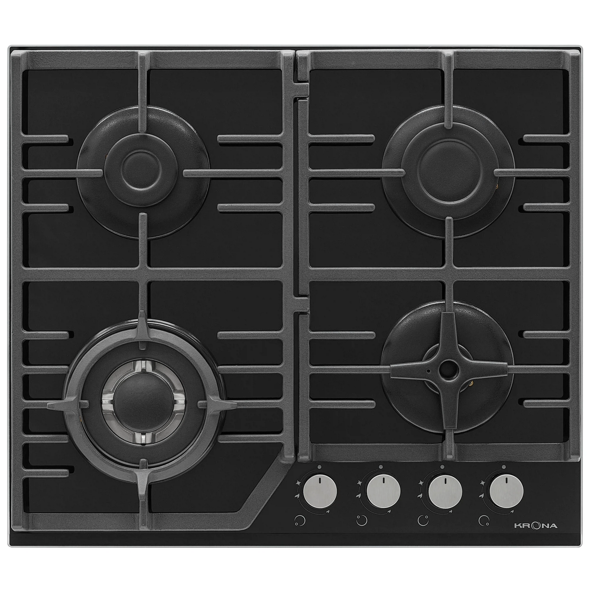 Изображение товара Газовая варочная поверхность KRONA CORNIOLA 60 BL с газ-контролем и электроподжиг