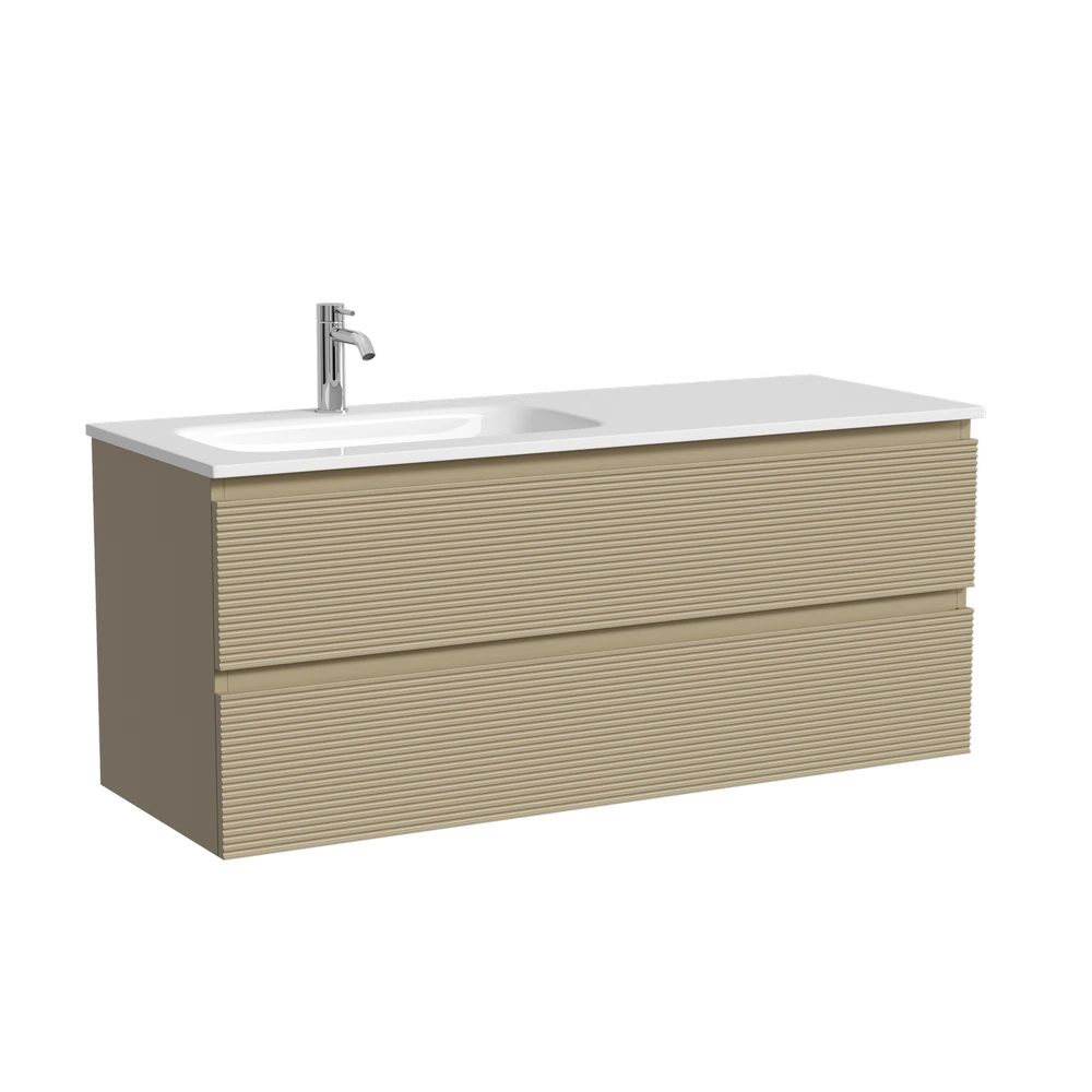 Изображение товара Тумба подвесная SANCOS Folk левая 1190х445х500 капучино с доводчиками