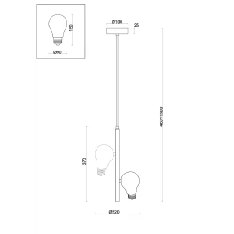 Подвесной светильник Freya Evidence FR5372PL-02BS