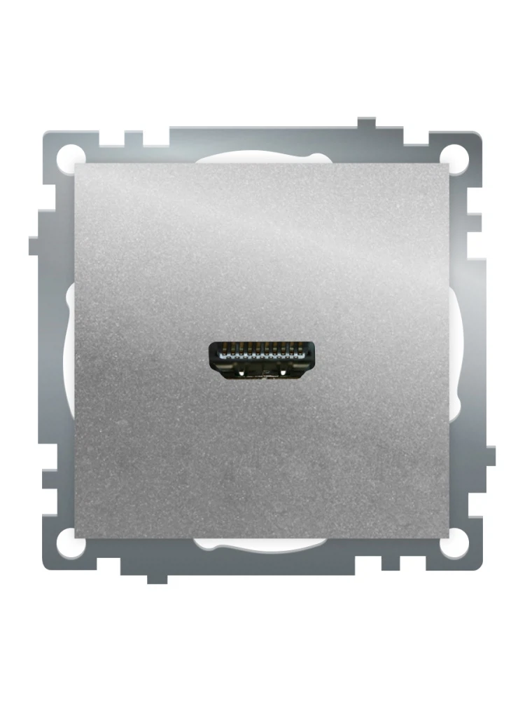 Изображение товара Розетка HDMI 2.1, Type A (механизм), STEKKER GLS00-7118-03, серия Катрин, серебро