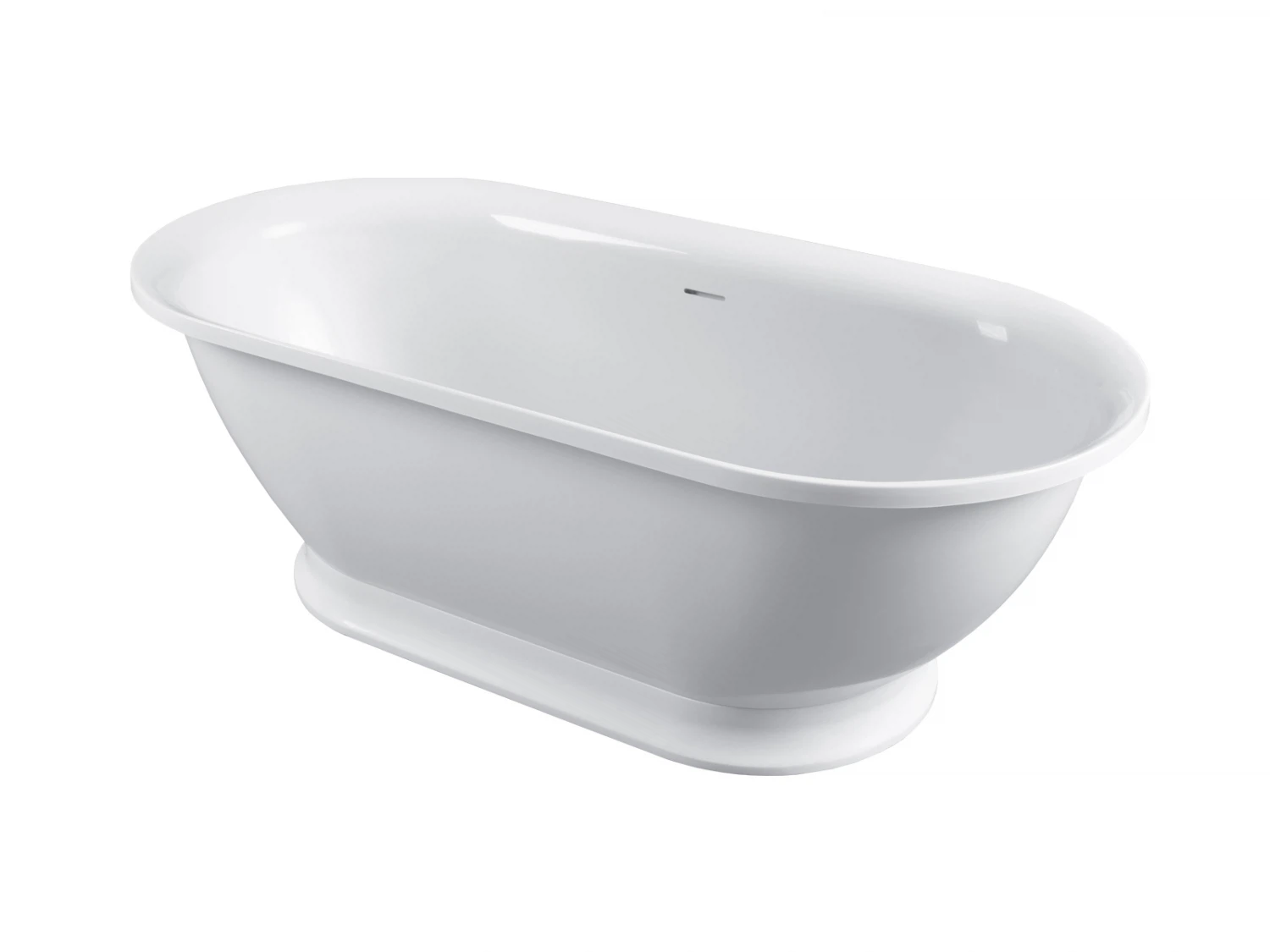 Изображение товара Ванна из искусственного мрамора овальная Belux Анжело 164х80