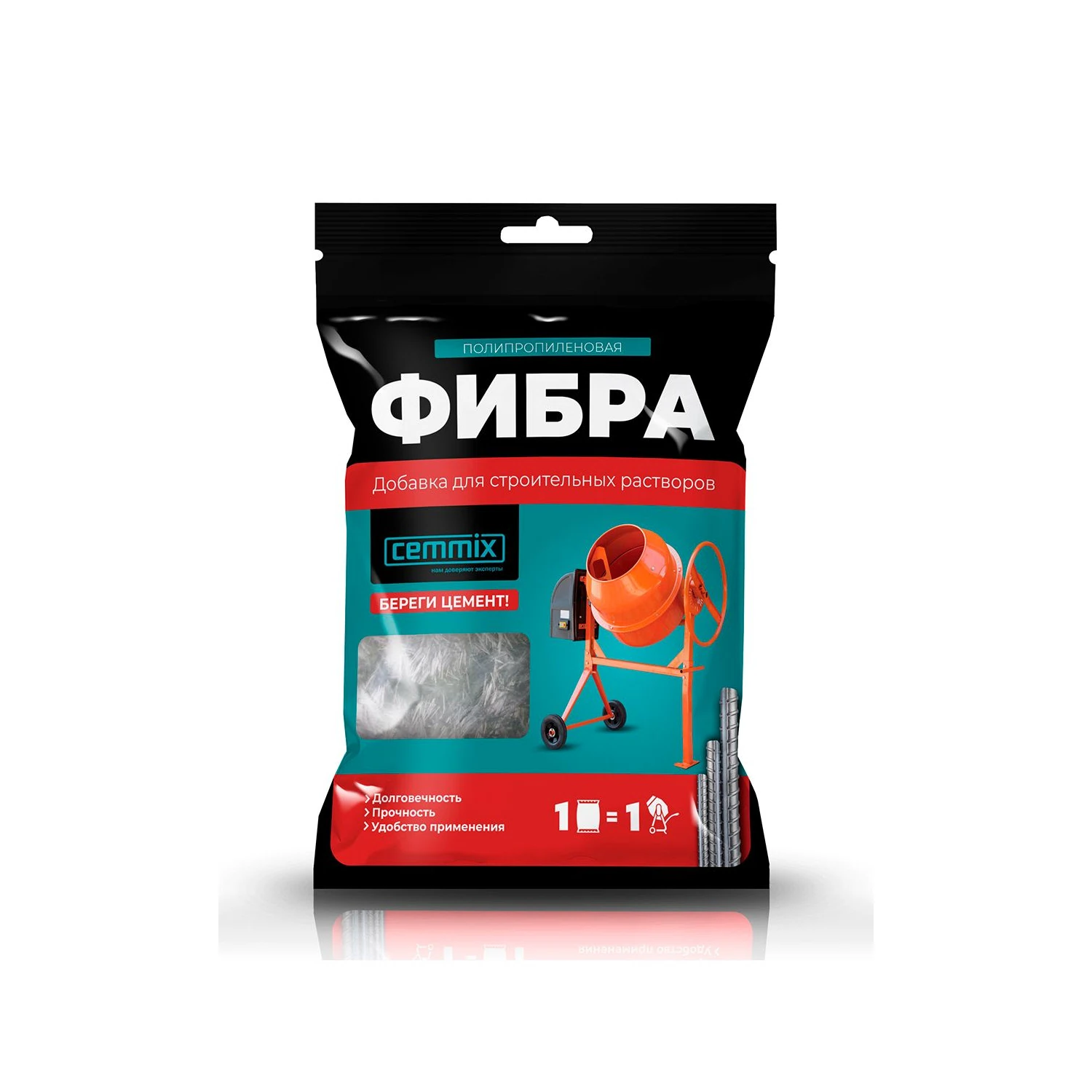 Изображение товара Фибра полипропиленовая Cemmix Fibra, 600 грамм