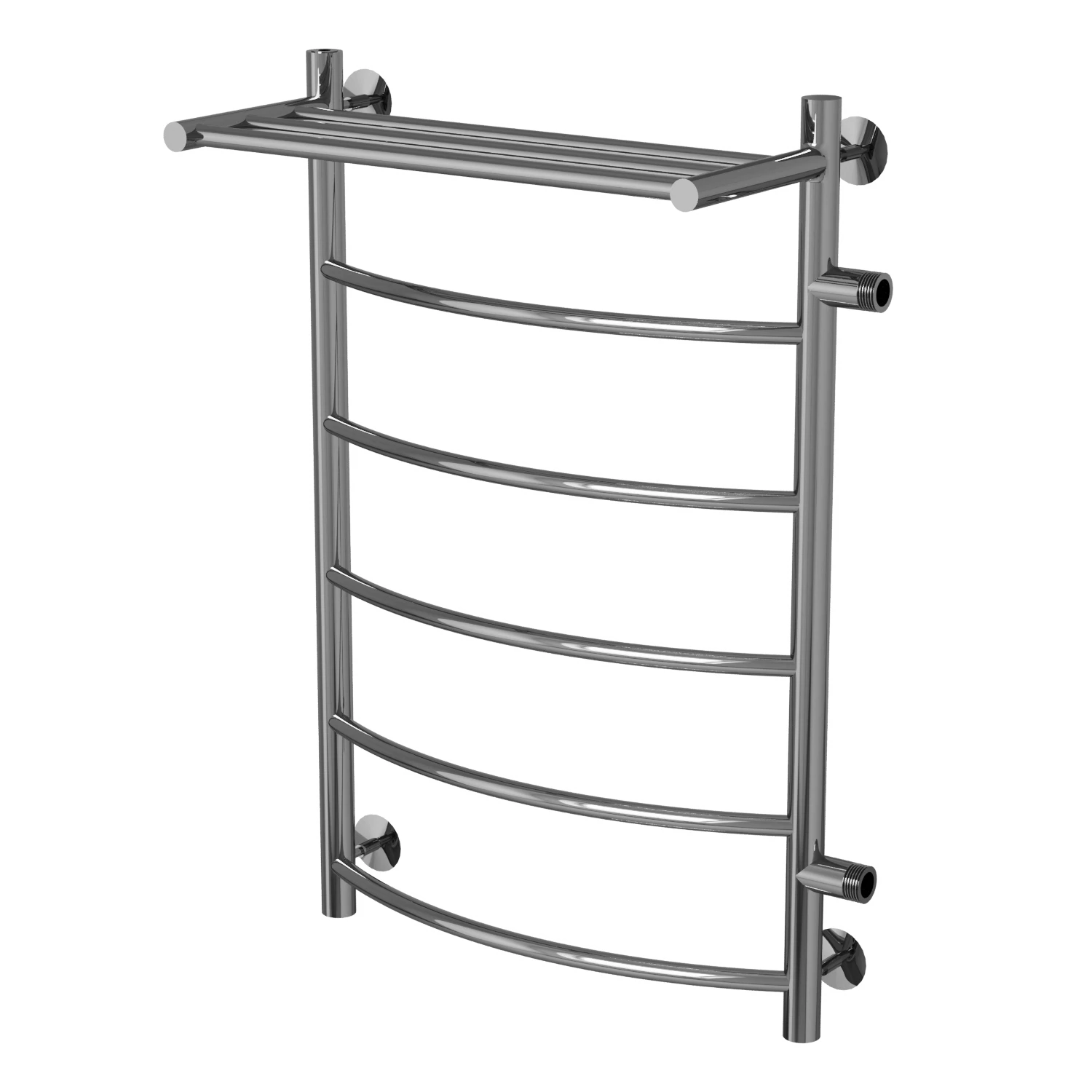 Изображение товара Полотенцесушитель MIXLINE CAPELLA  80х50х50 (1'' НР, 5 перекладин + ПОЛКА, правое подкл) водяной