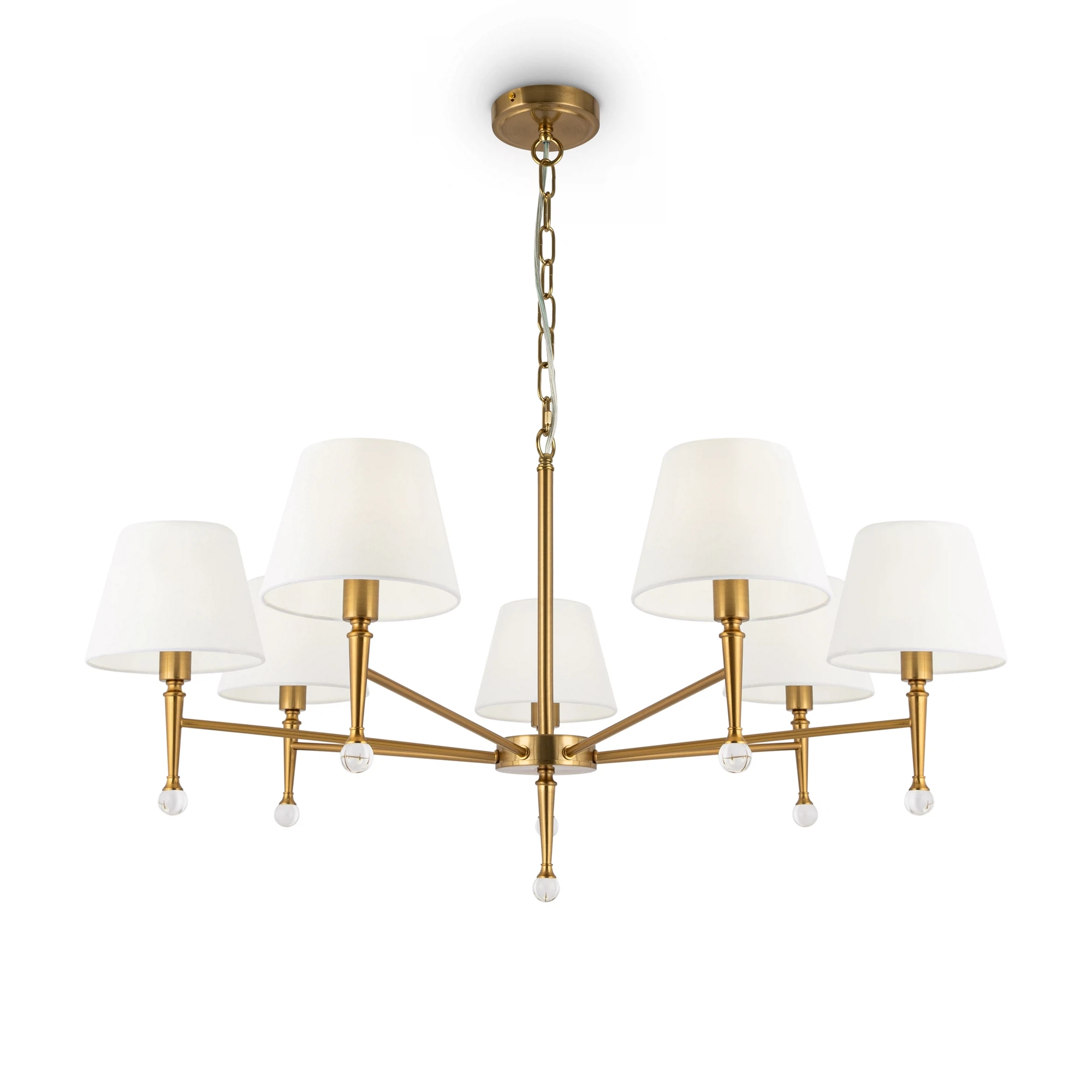 Изображение товара Люстра Freya Rosemary FR5190PL-07BS1 с 7 лампами и хрусталем в классическом стиле