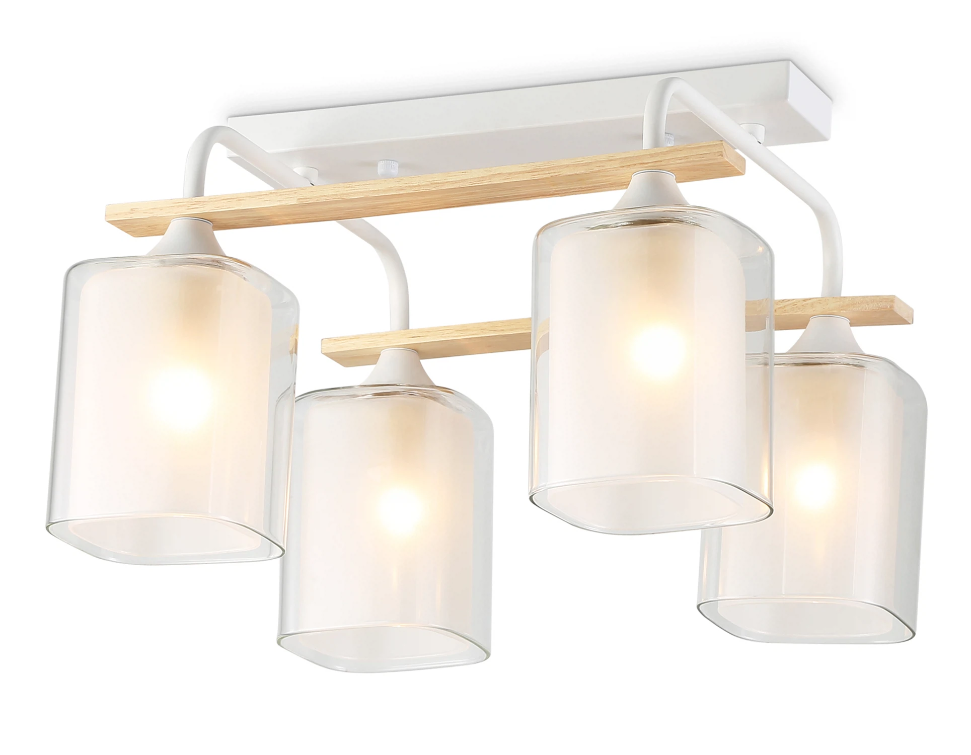 Изображение товара Светильник потолочный TR3033246/4 AMBRELLA LIGHT белый/дерево E27/4 max 60W 340*340*245