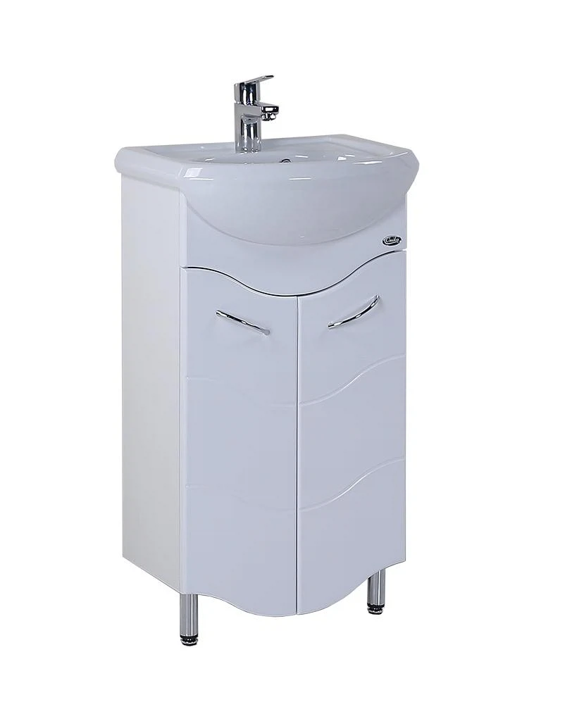 Изображение товара Тумба под раковину ONIKA Лайн 45 напольная белая для ванной комнаты