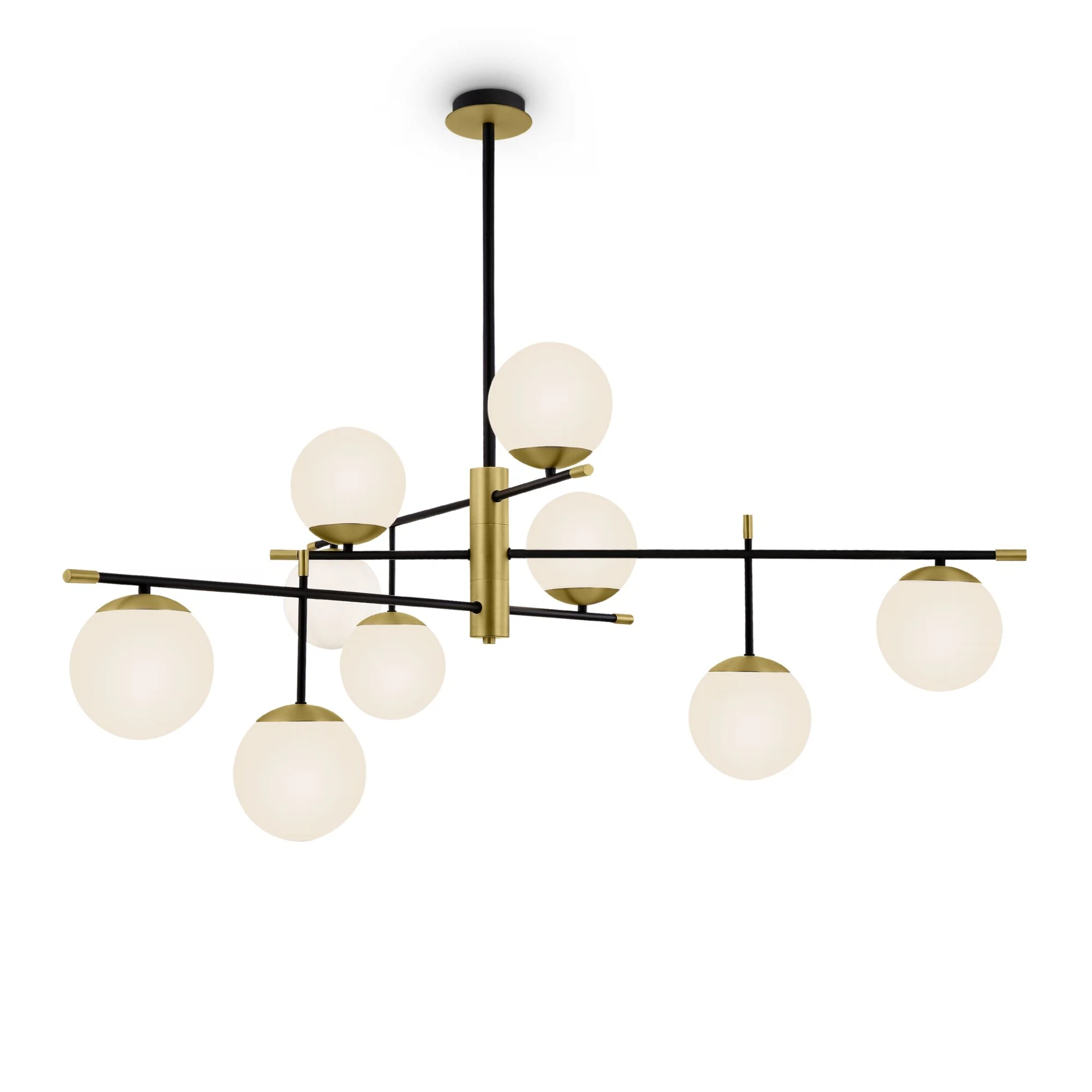 Изображение товара Люстра Maytoni Nostalgia MOD048PL-09G Черный и Золото