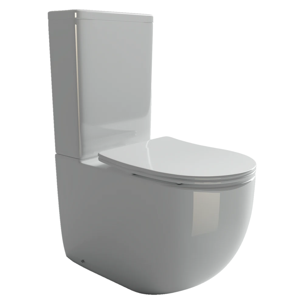 Изображение товара Напольный унитаз безободковый Metropol Rimless с двойным смывом и антибактериальным покрытием