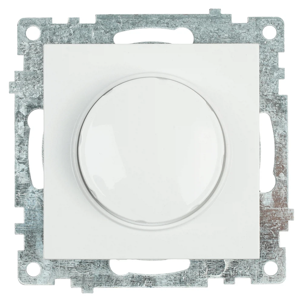 Изображение товара Выключатель диммирующий TRIAC(механизм), STEKKER GLS10-7106-01, 250V, 500W, серия Катрин, белый