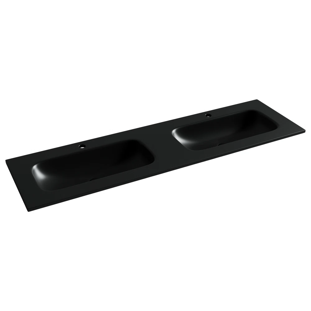 Изображение товара Раковина накладная мебельная CERAMICANOVA Grace черная матовая 1610x457 мм